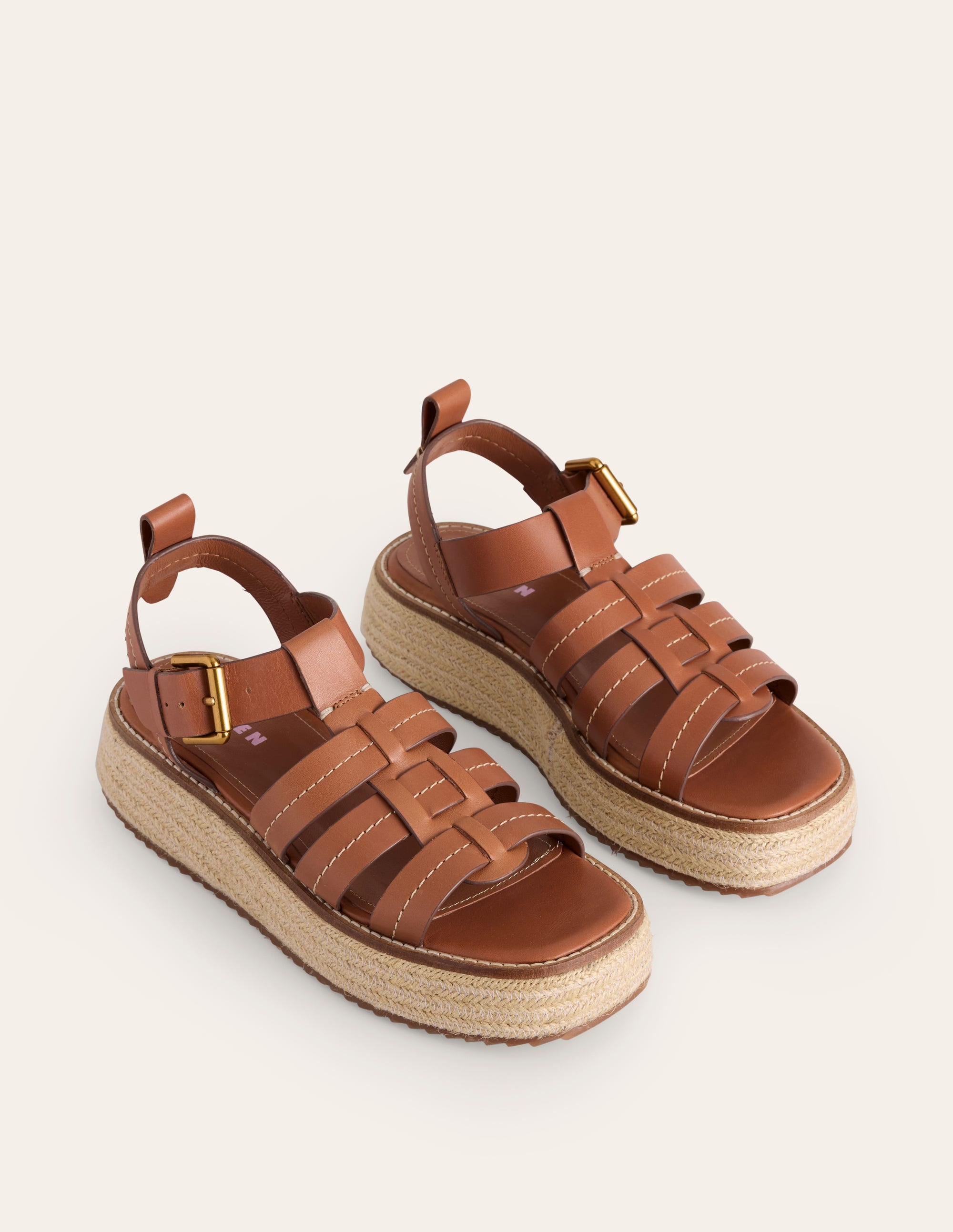 Chunky Fisherman Sandals-Tan - Image 3