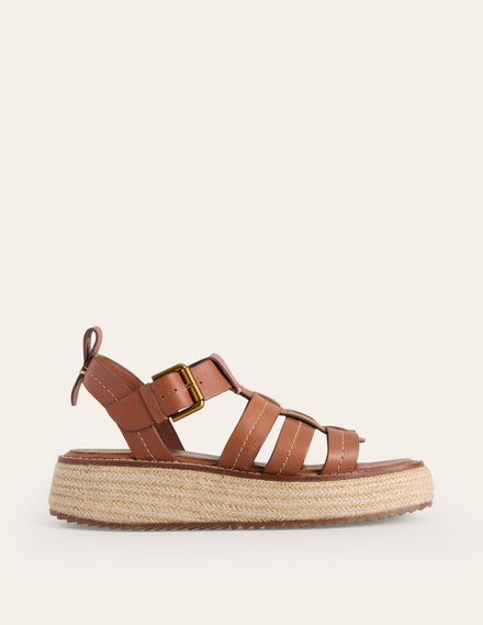 Chunky Fisherman Sandals-Tan