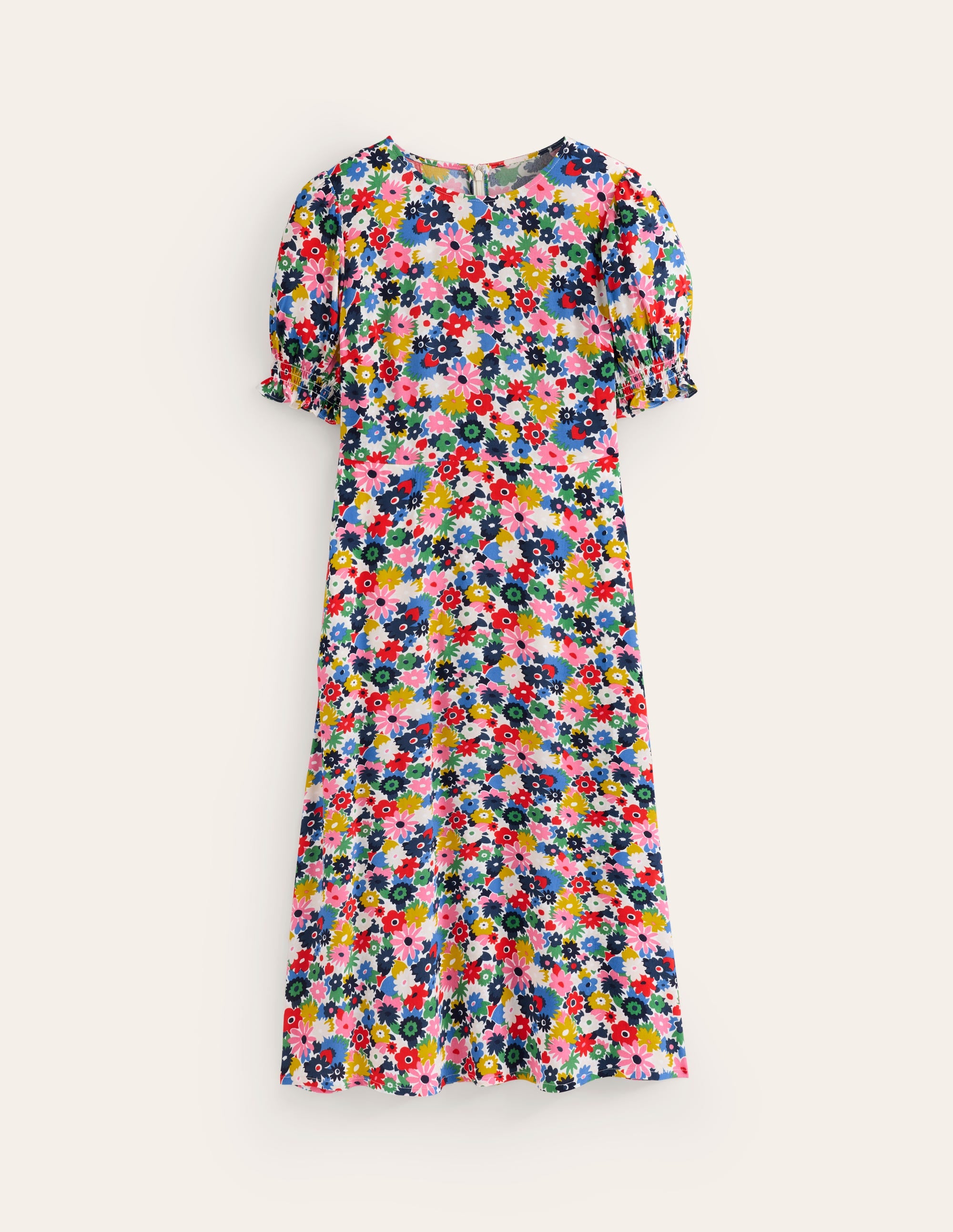 Corinne Midi Tea Dress-Multi, Paintbox Ditsy - Image 5
