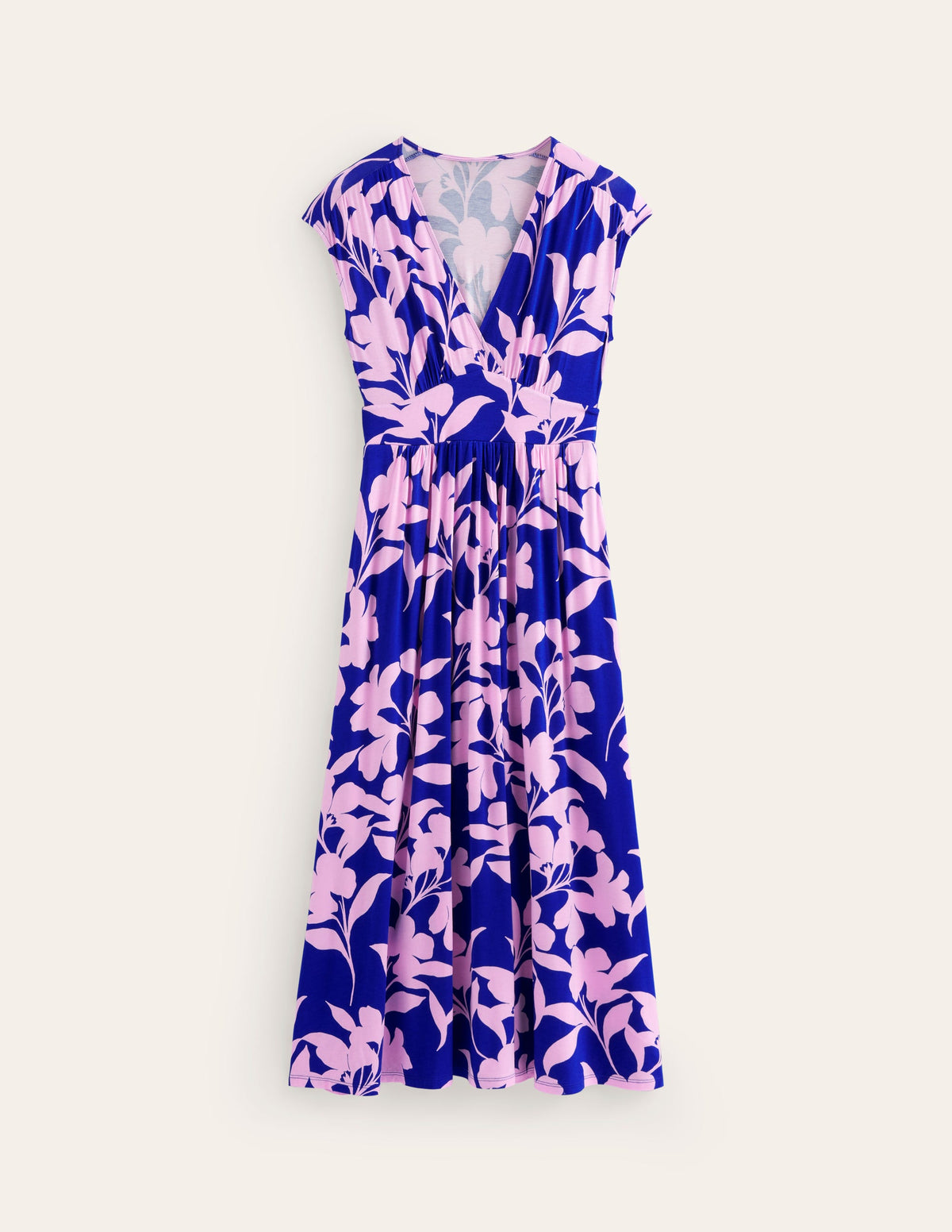Vanessa Wrap Jersey Maxi Dress-Sweet Lilac, Silhouette Bloom - Image 5