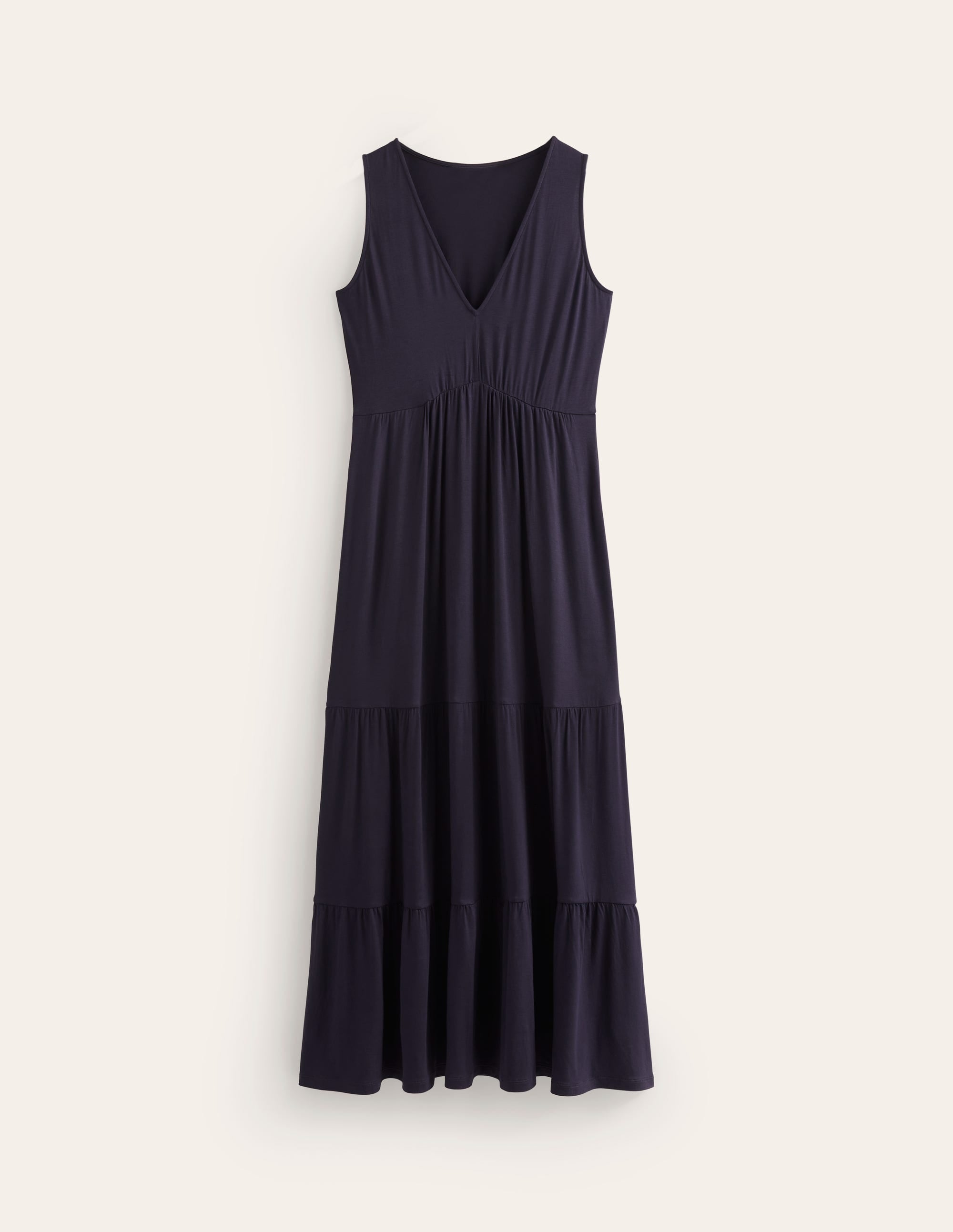 Sylvia Jersey Maxi Tier Dress-Navy - Image 5