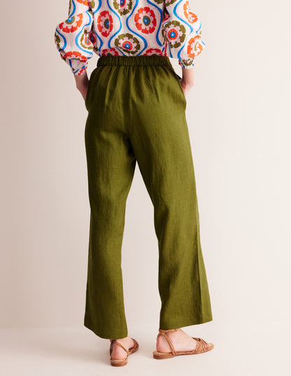 Hampstead Linen Pants-Mayfly