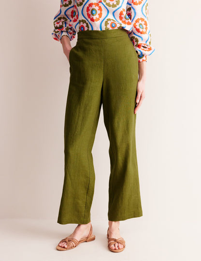 Hampstead Linen Pants-Mayfly