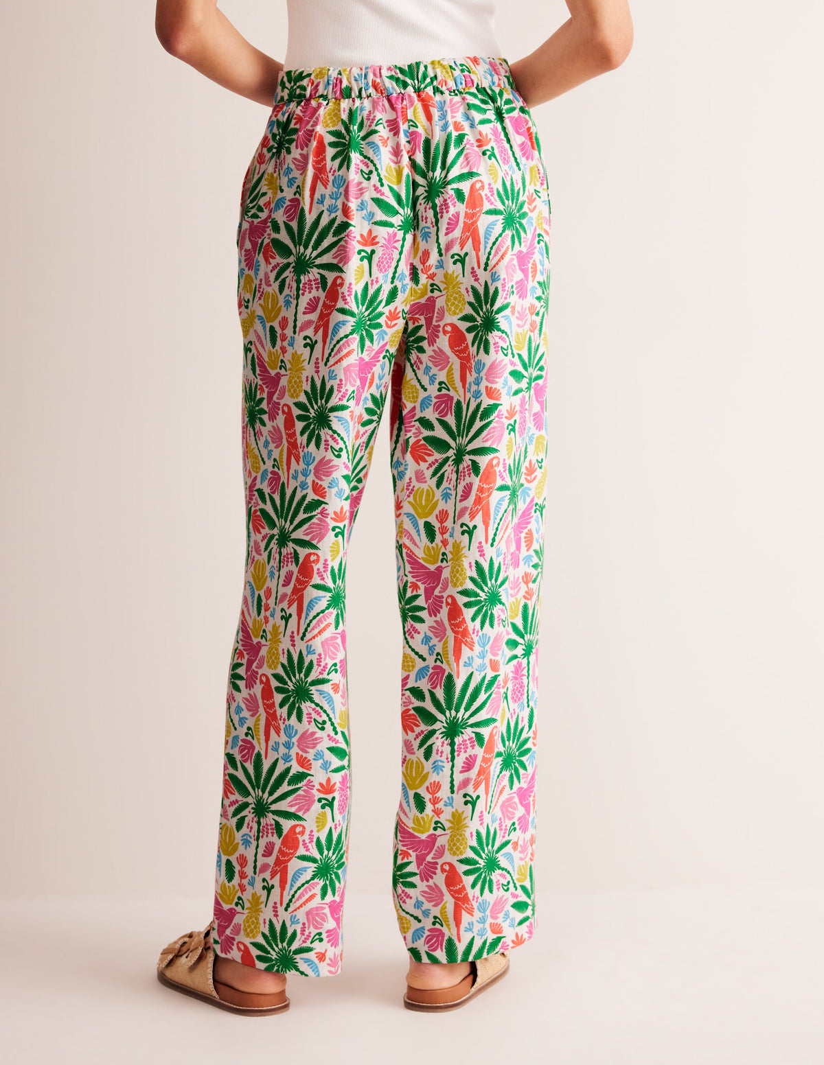 Hampstead Linen Pants-Multi, Tropical Paradise - Image 3