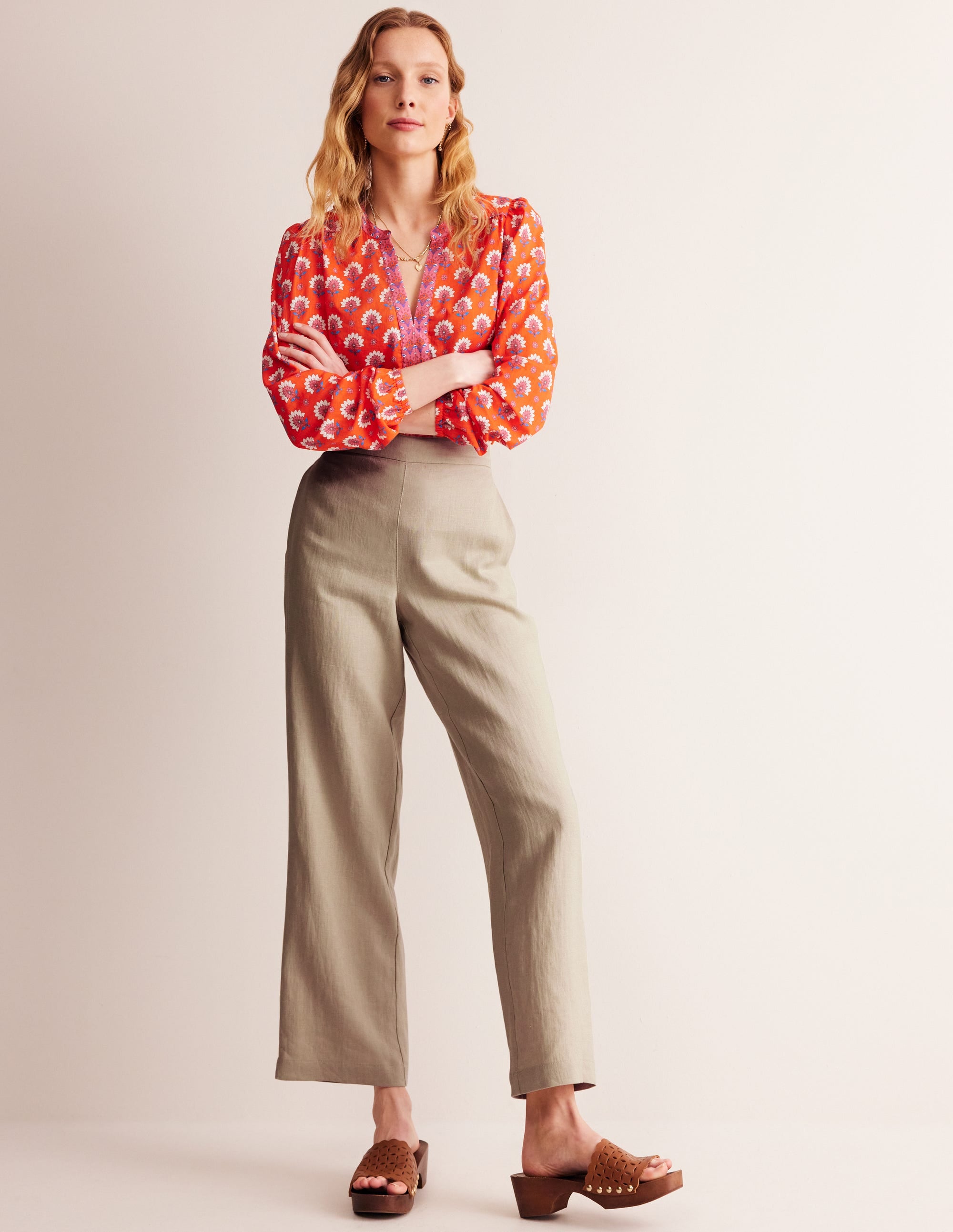 Hampstead Linen Pants-Fields of Rye - Image 1