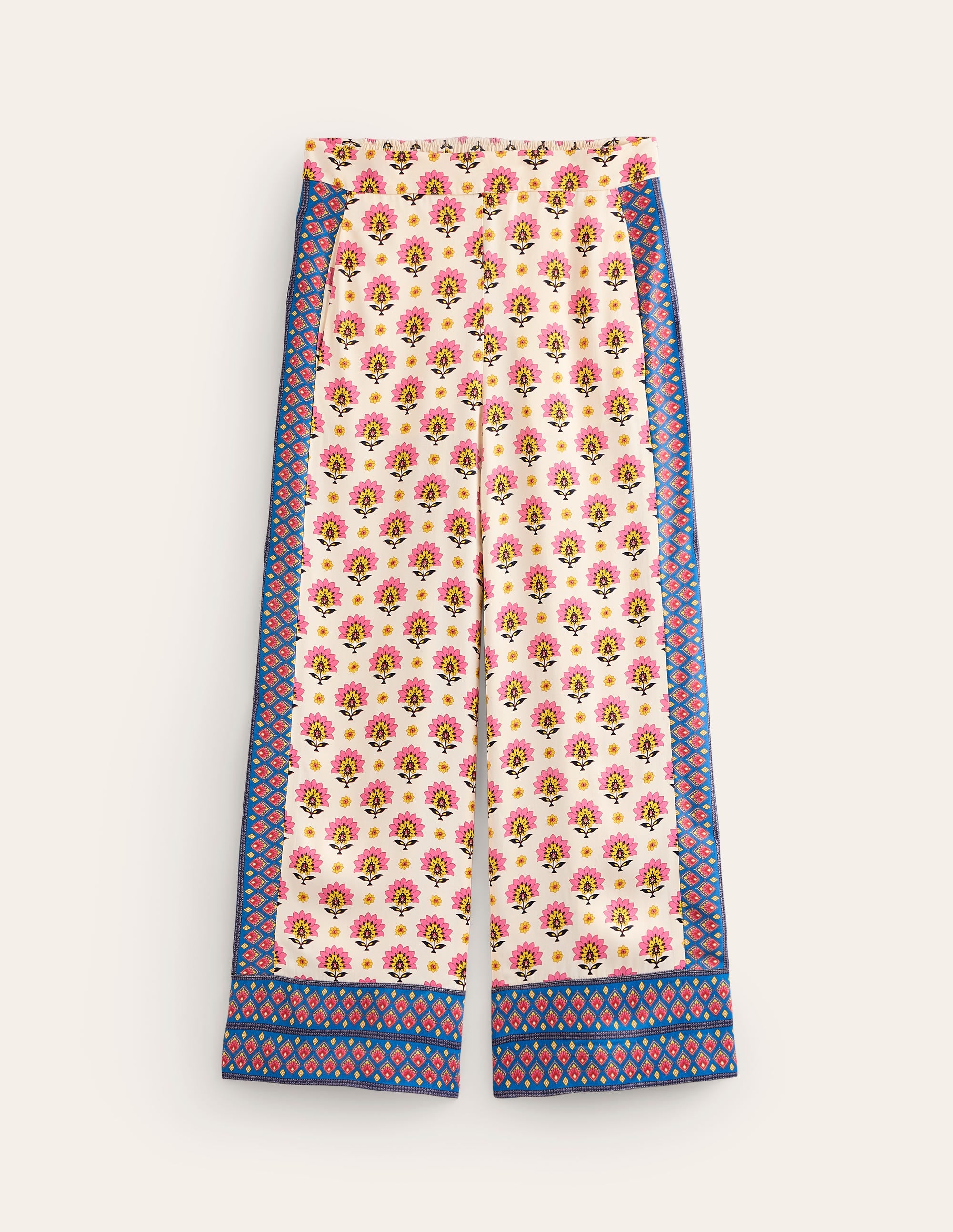 Straight Cropped Satin Pants-Passion Geo - Image 8