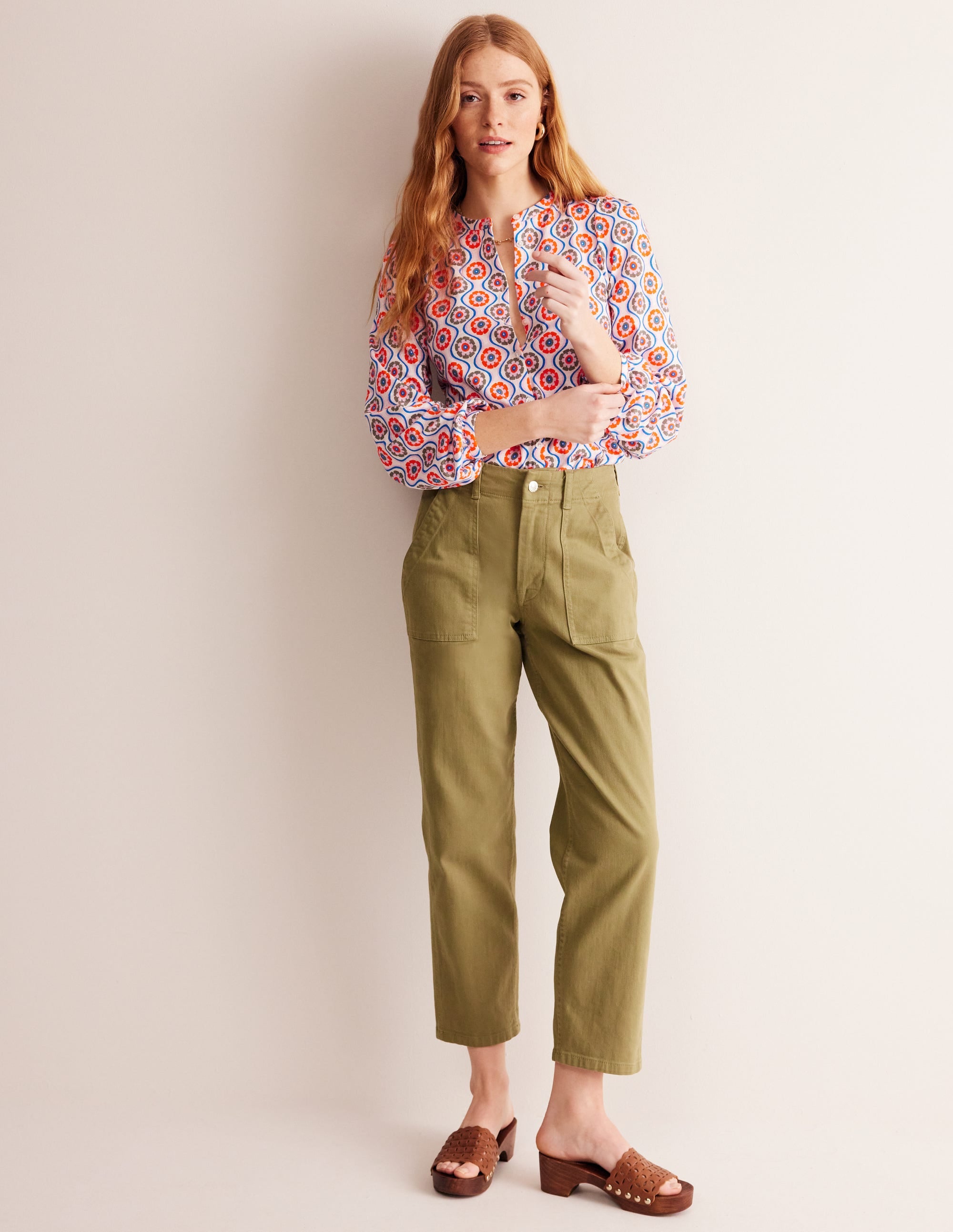 Marina Jersey Shirt-Multi, Geo Floral - Image 4