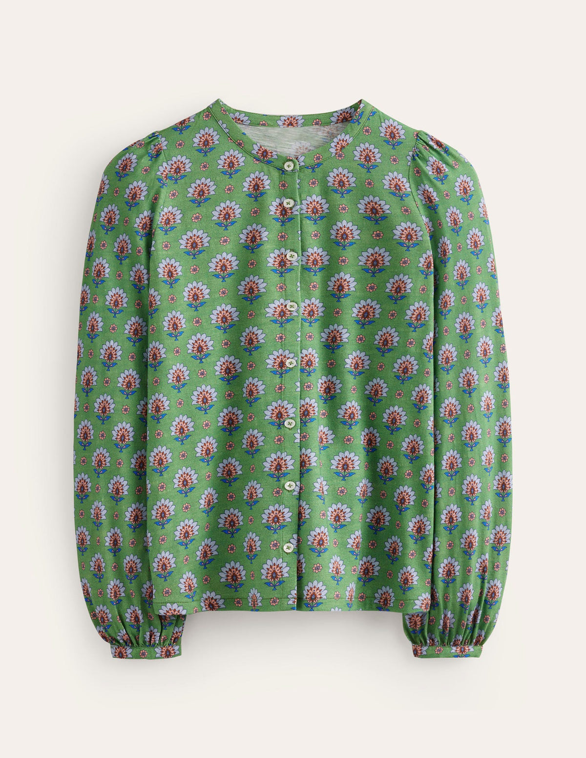 Marina Jersey Shirt-Stone Green, Passion Geo - Image 6