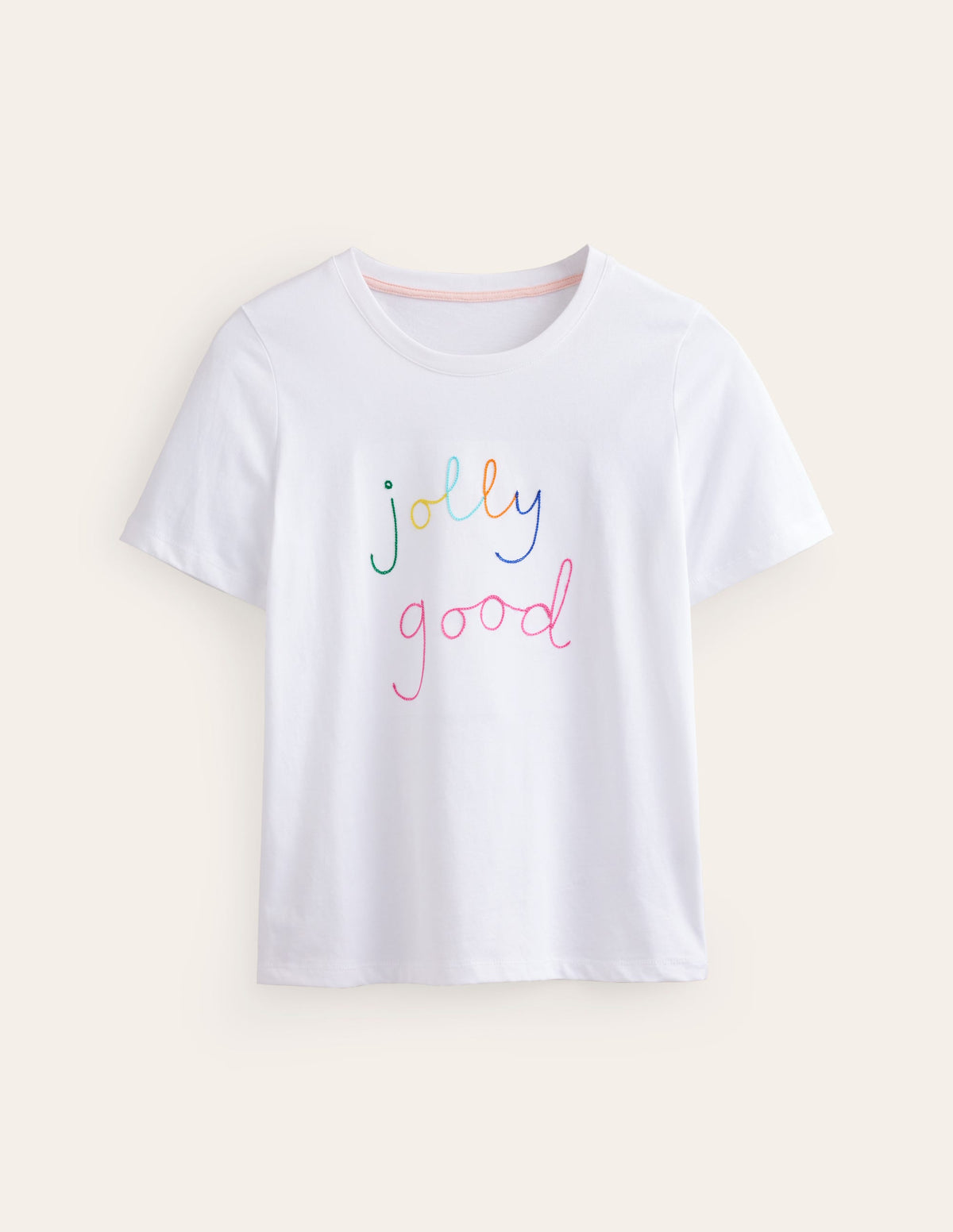 Rosa Embroidered T-Shirt-Jolly Good - Image 5