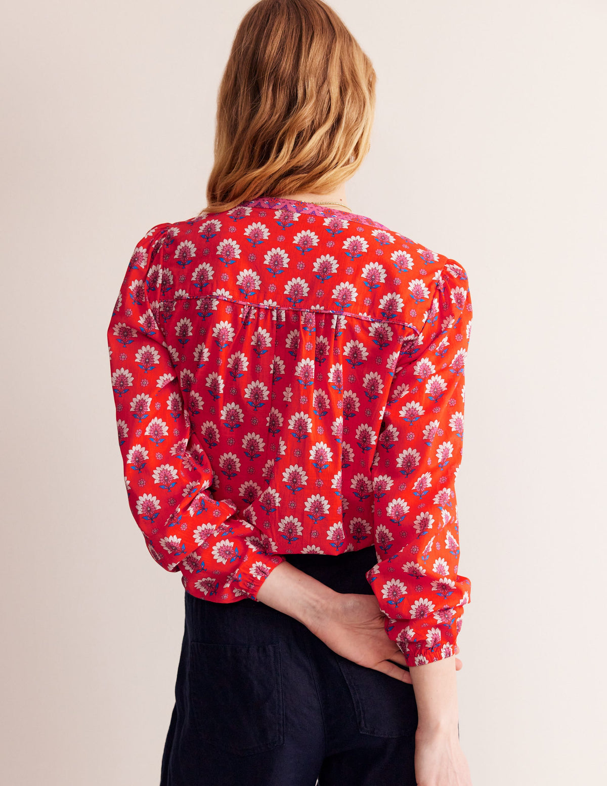Cotton Printed Top-Gladioli, Passion Geo-2