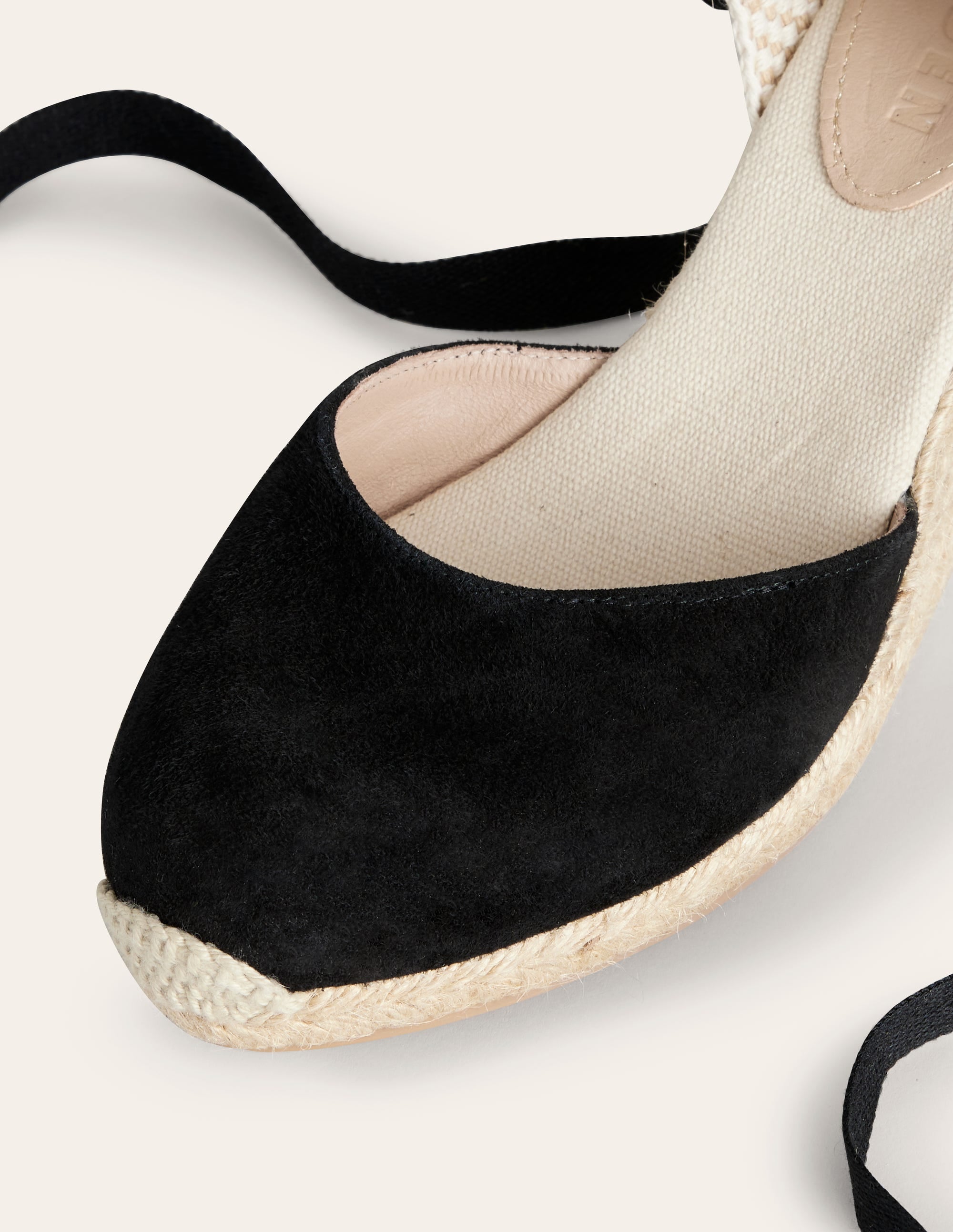 Cassie Espadrille Wedge-Black - Image 4