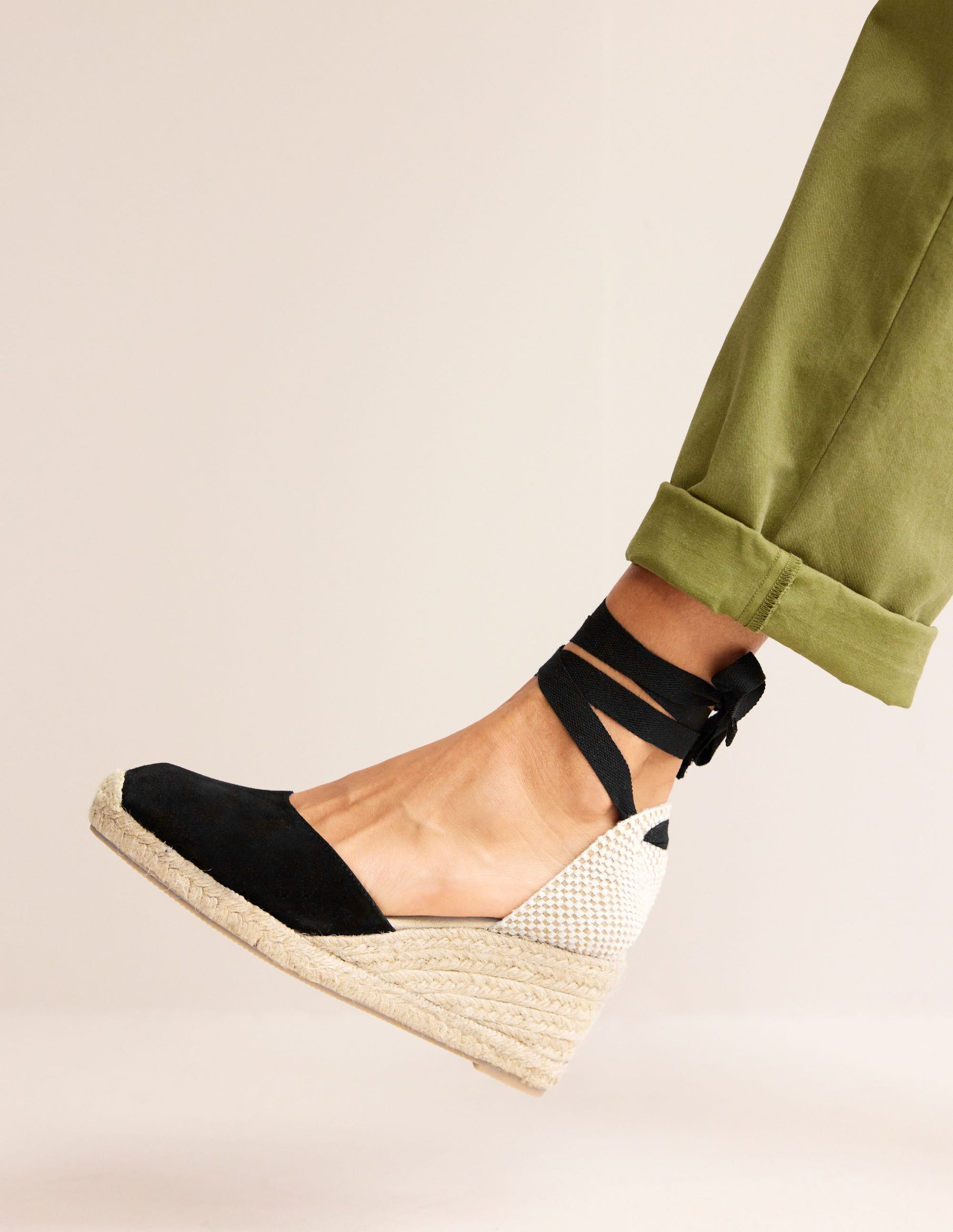 Cassie Espadrille Wedge-Black-1