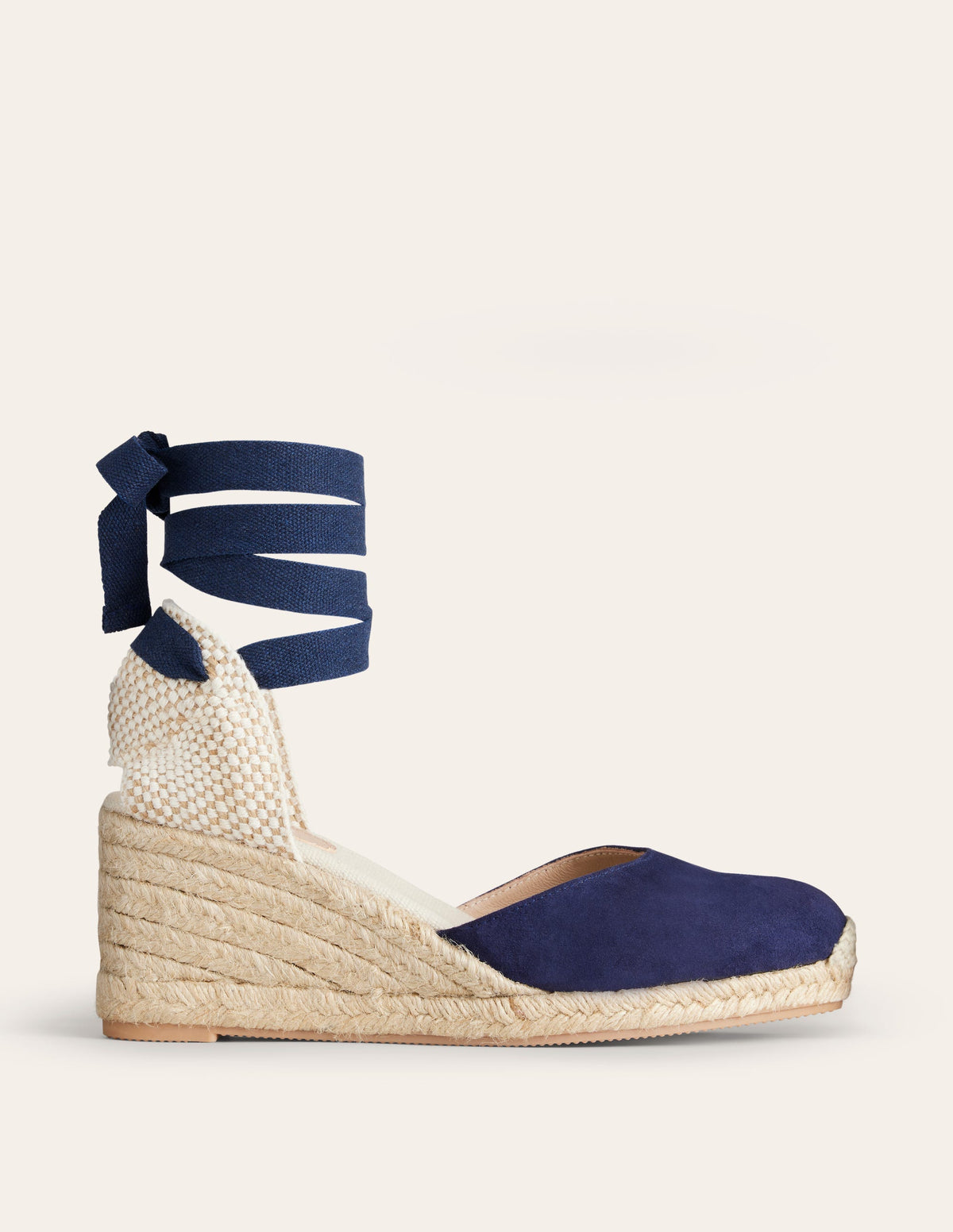 Cassie Espadrille Wedge-Navy-1