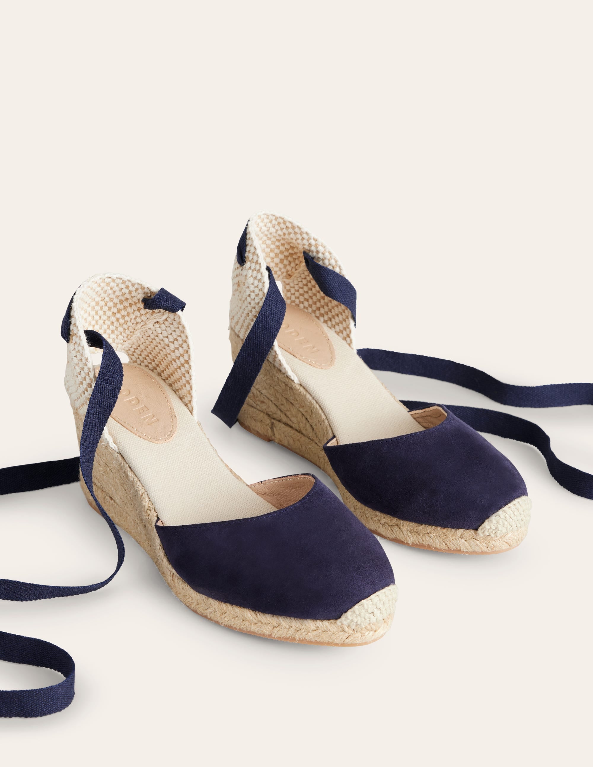 Cassie Espadrille Wedge-Navy - Image 2