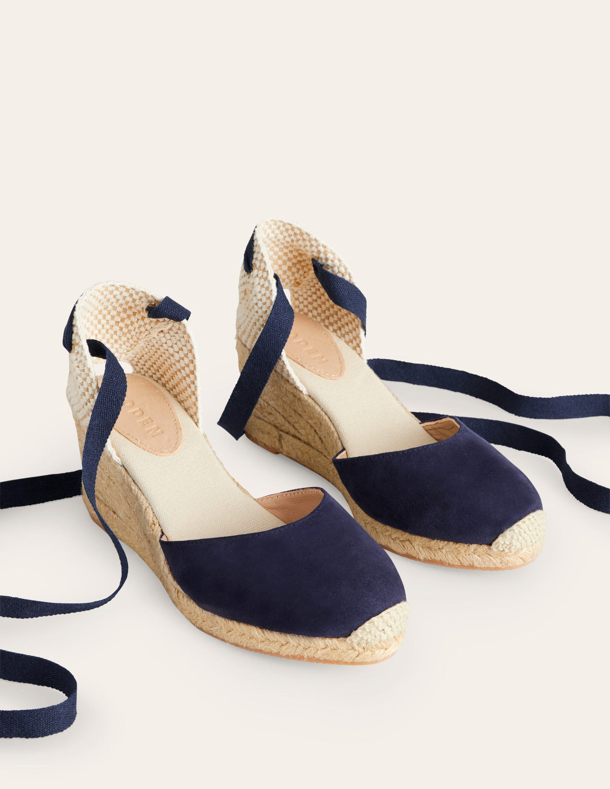 Cassie Espadrille Wedge-Navy - Image 3