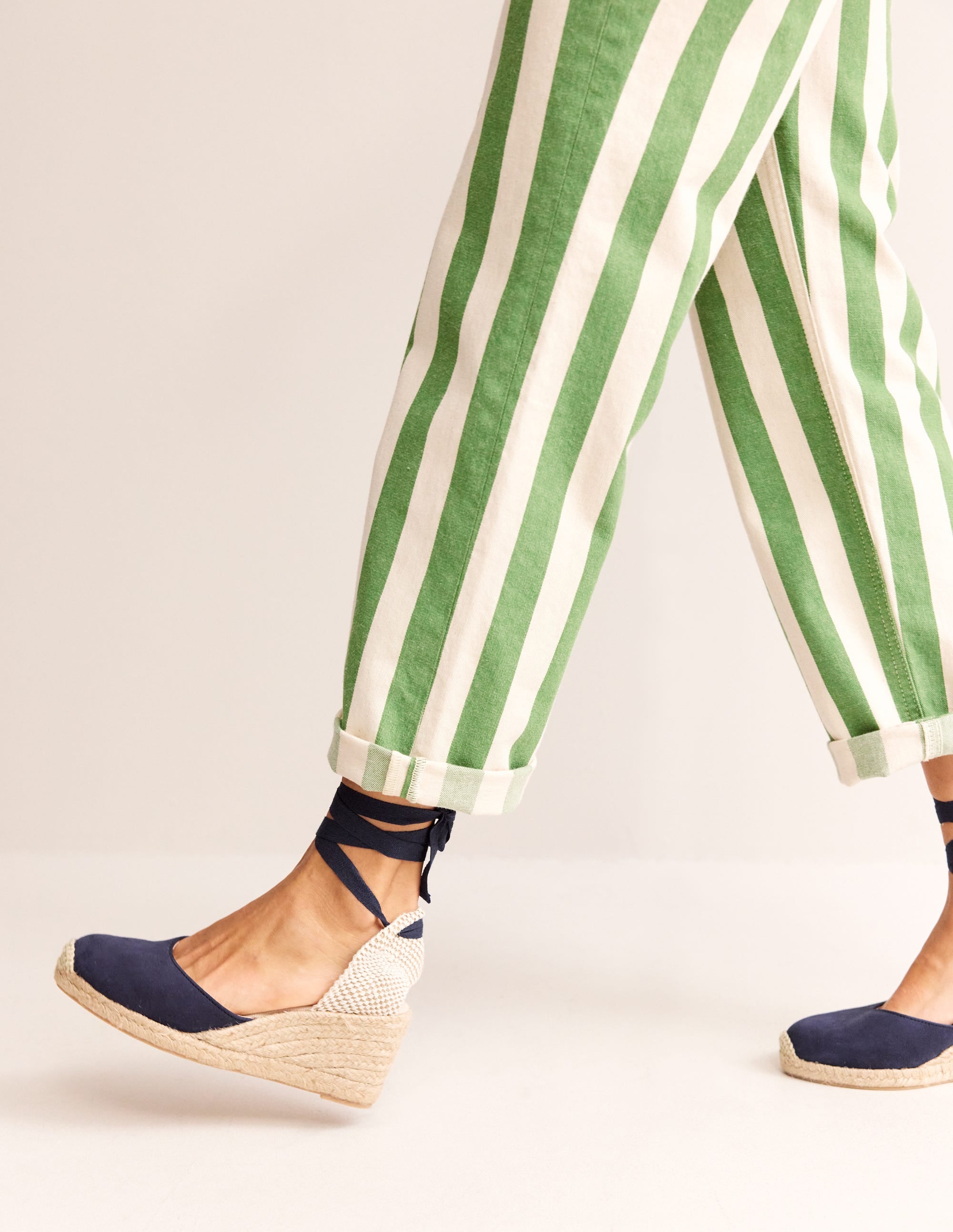Cassie Espadrille Wedge-Navy - Image 1
