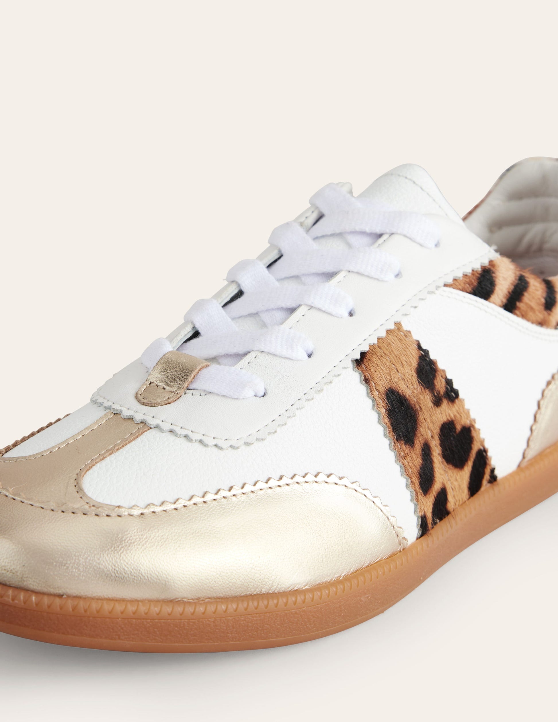 Erin Retro Tennis Trainers-Off White/ Classic Leopard-4