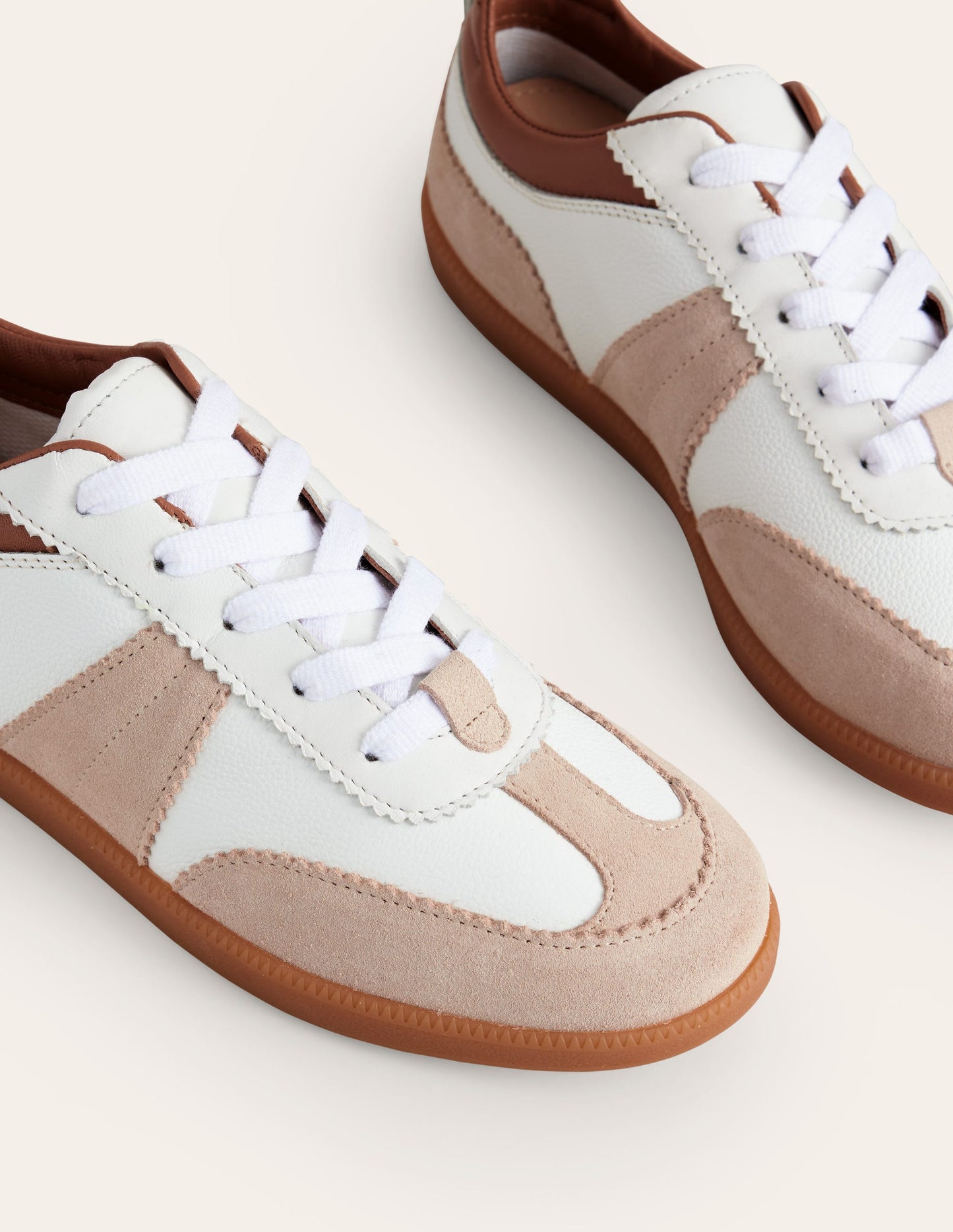 Erin Retro Tennis Sneakers-White Mix