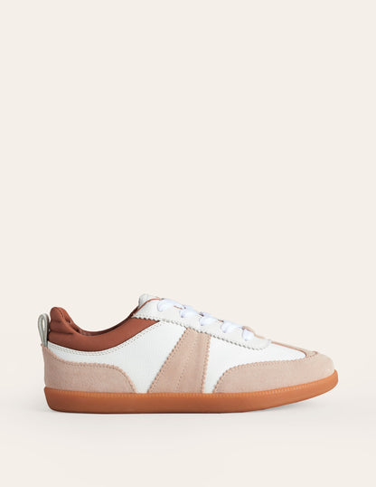 Erin Retro Tennis Sneakers-White Mix