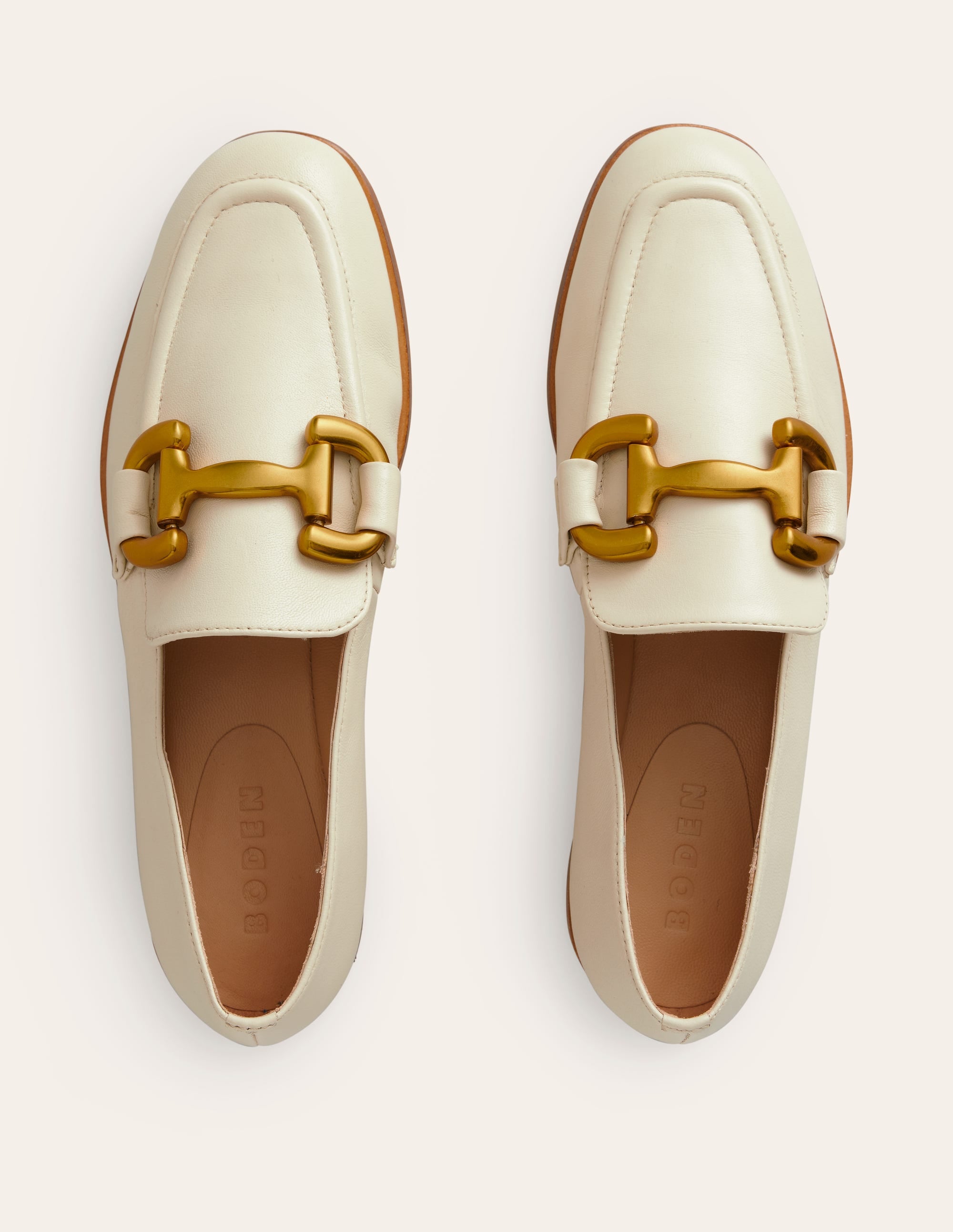 Iris Snaffle Loafers-Ecru - Image 5