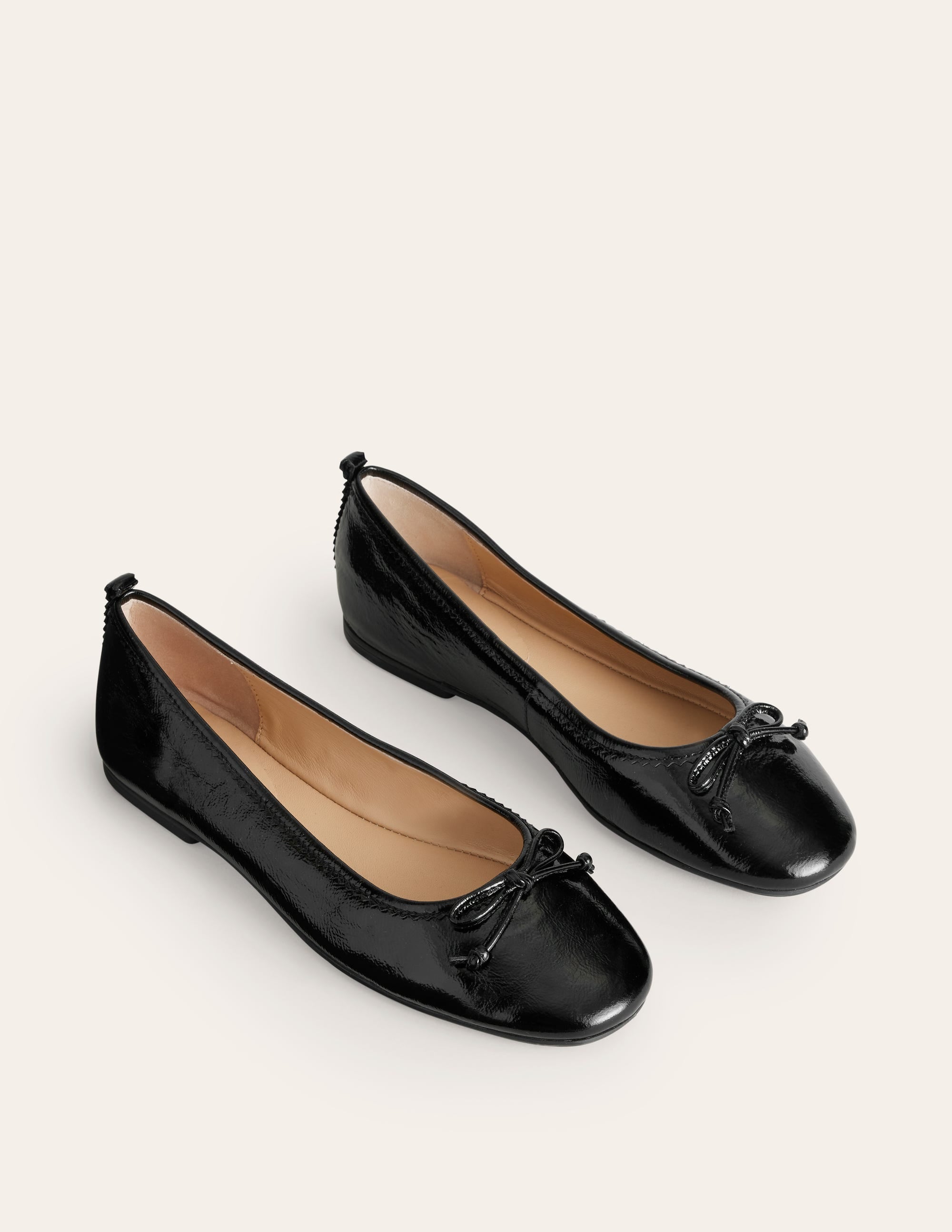 Kitty Flexi Sole Ballet Flats-Black Patent - Image 3