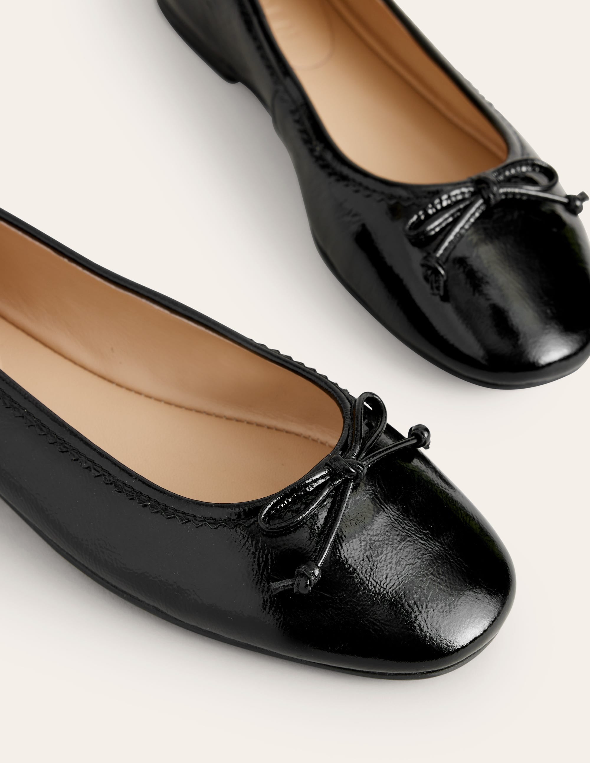 Kitty Flexi Sole Ballet Flats-Black Patent - Image 4