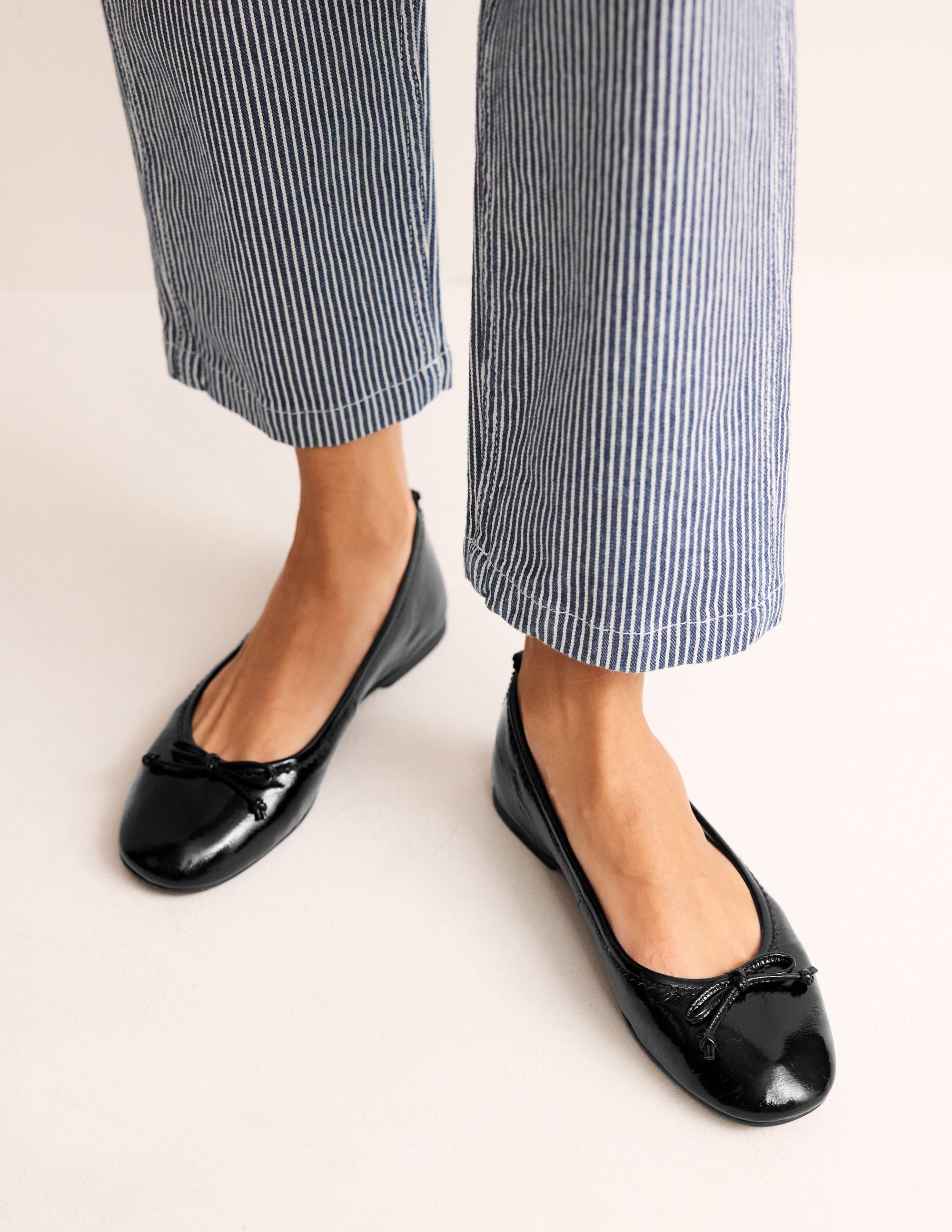 Kitty Flexi Sole Ballet Flats-Black Patent - Image 1