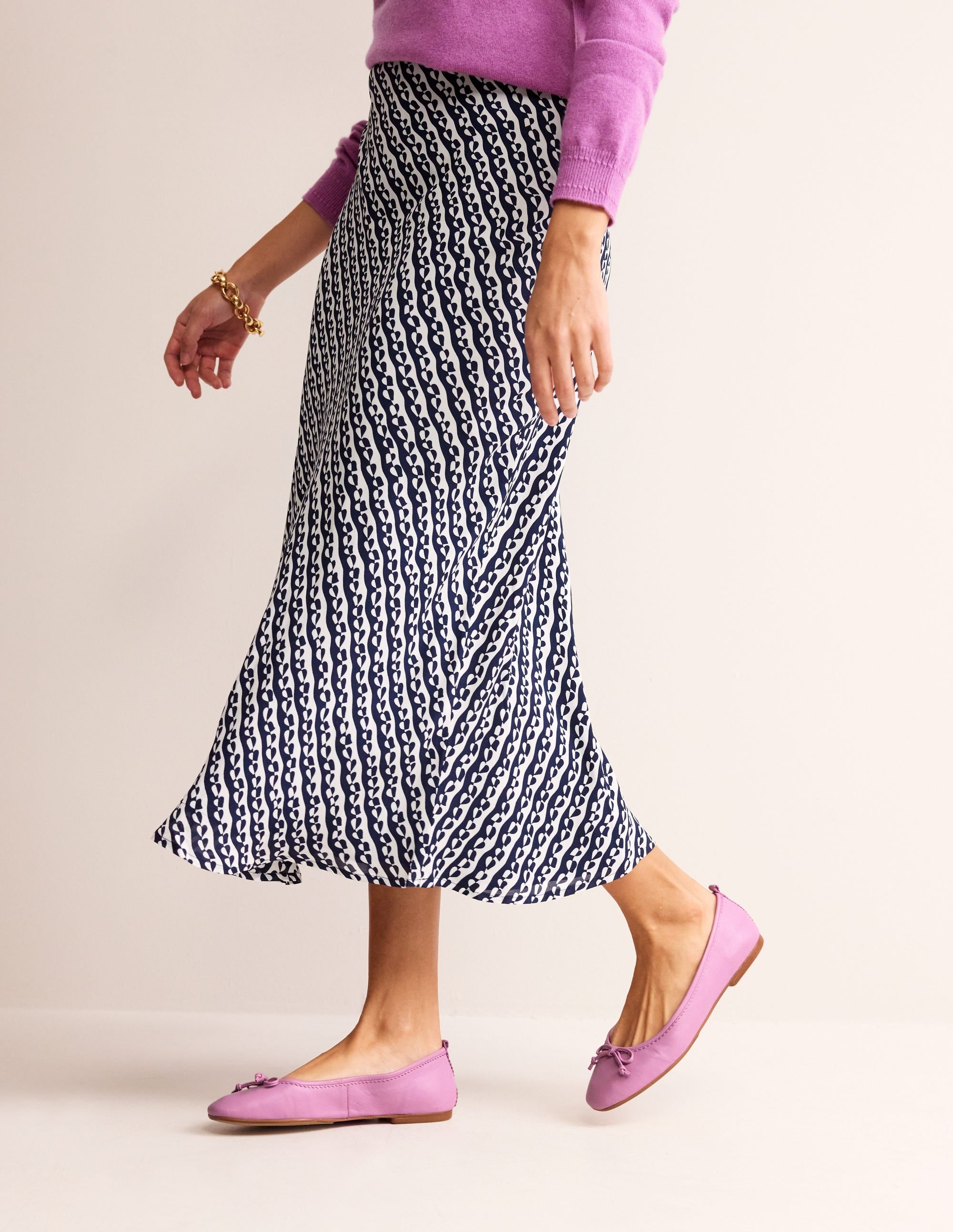 Kitty Flexi Sole Ballet Flats-Clover Leather - Image 1