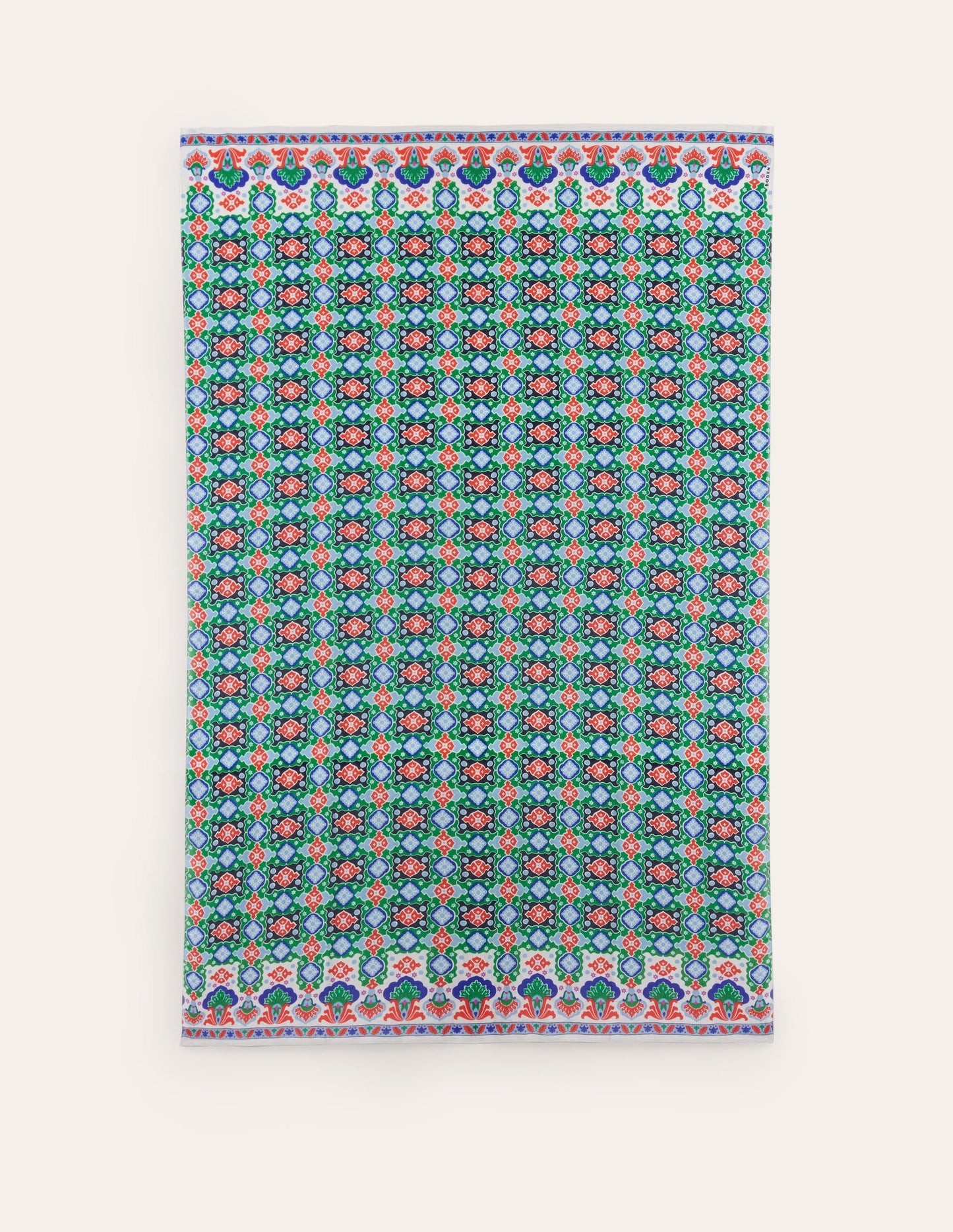 Printed Sarong Scarf-Multi, Coastal Tile