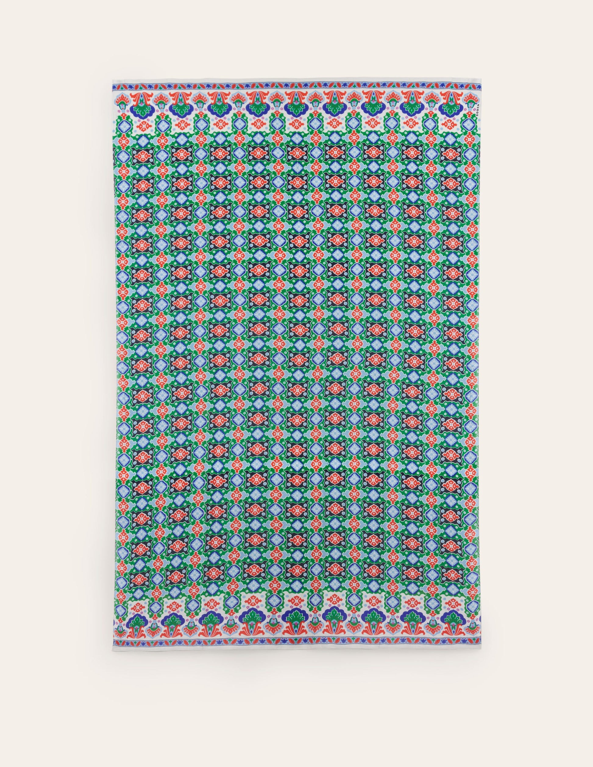 Printed Sarong Scarf-Multi, Coastal Tile-5