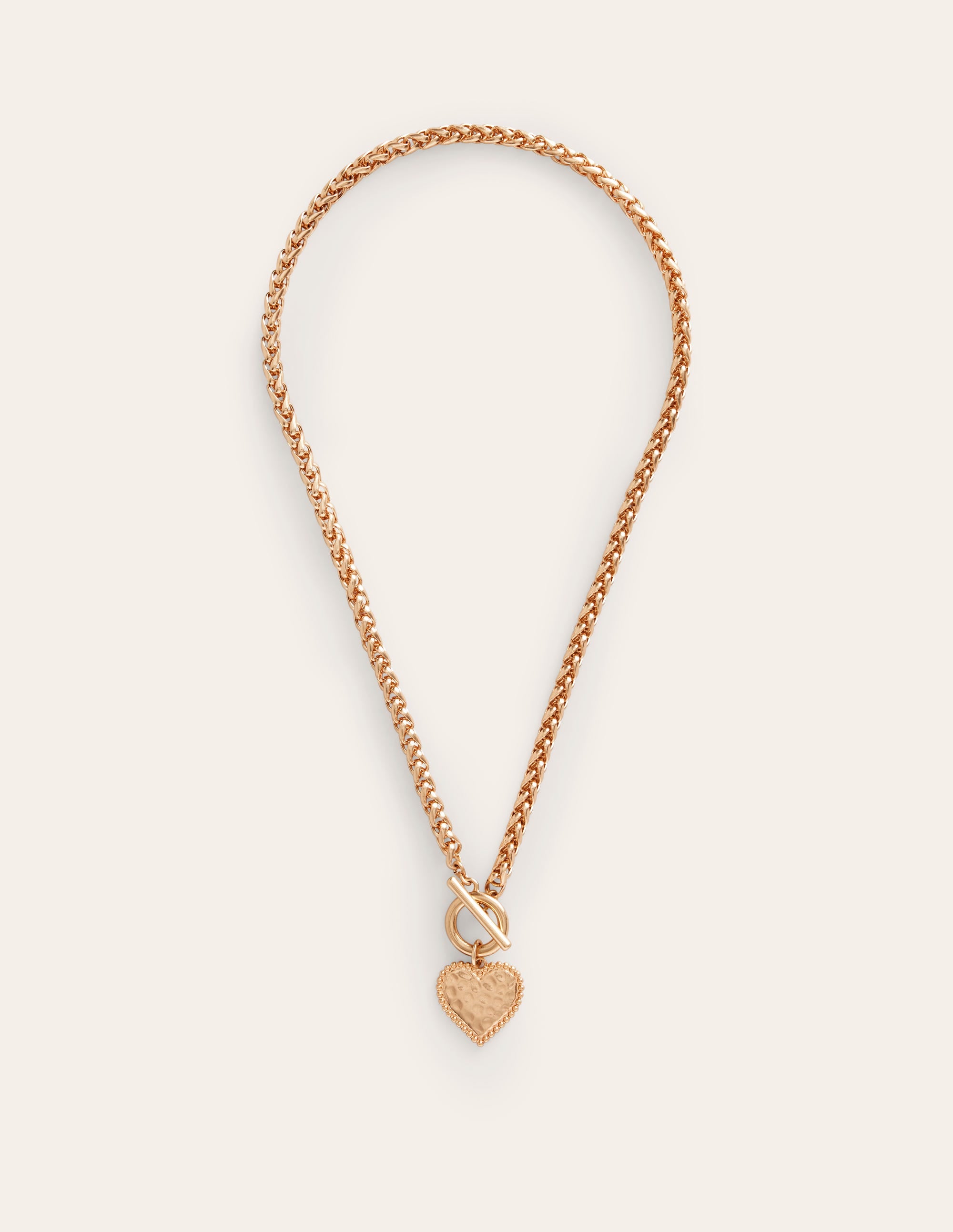Heart Charm Necklace-Gold - Image 2