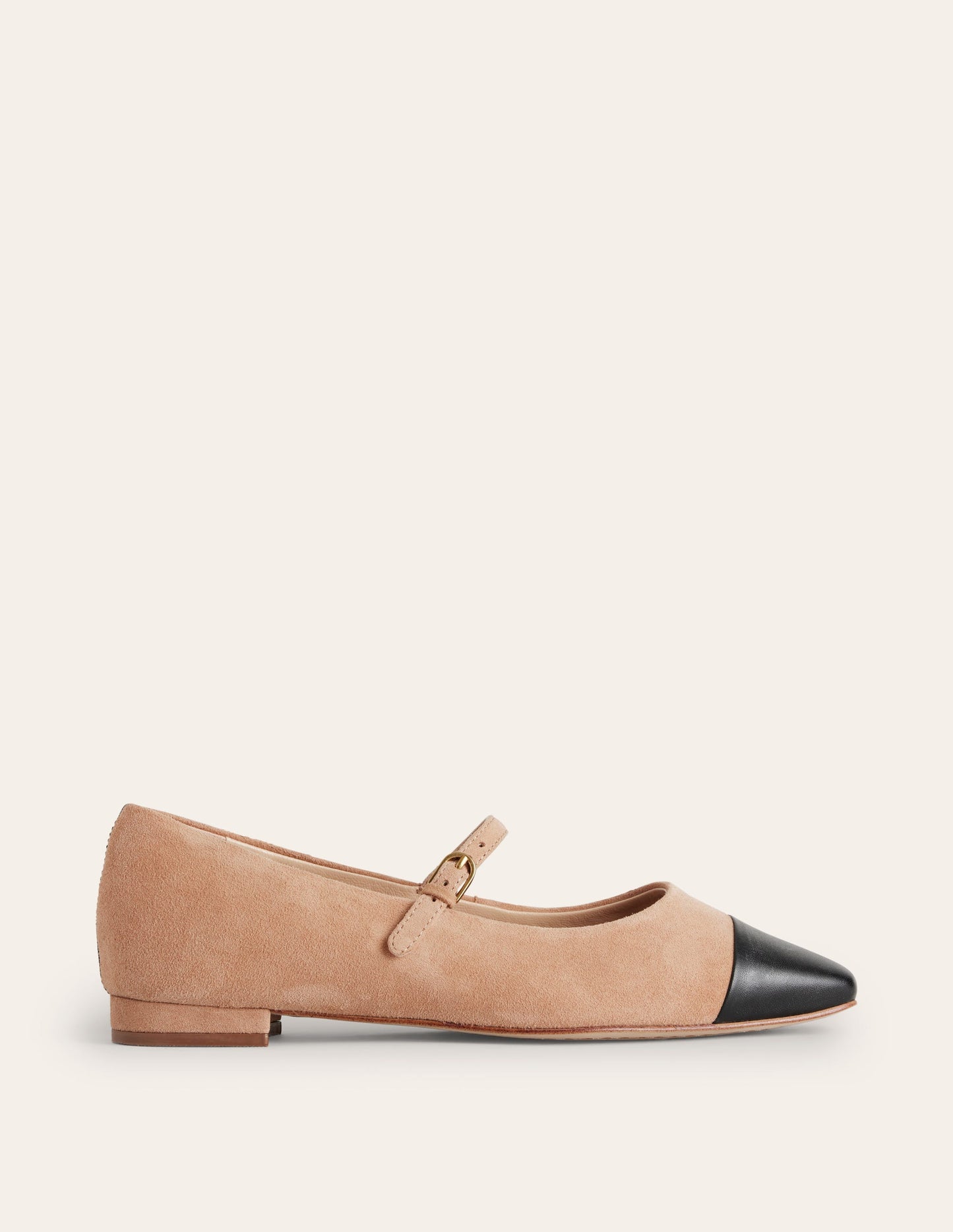 Penelope Mary Jane Flat-Macchiato Suede