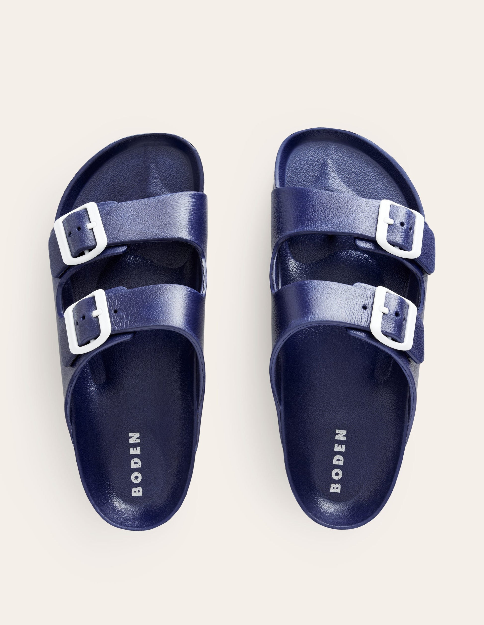 Lyla Double Buckle Sliders-Bright Blue-5