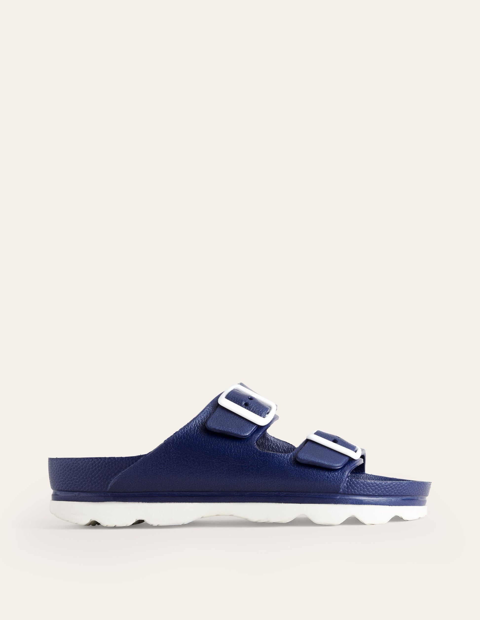 Lyla Double Buckle Sliders-Bright Blue-2