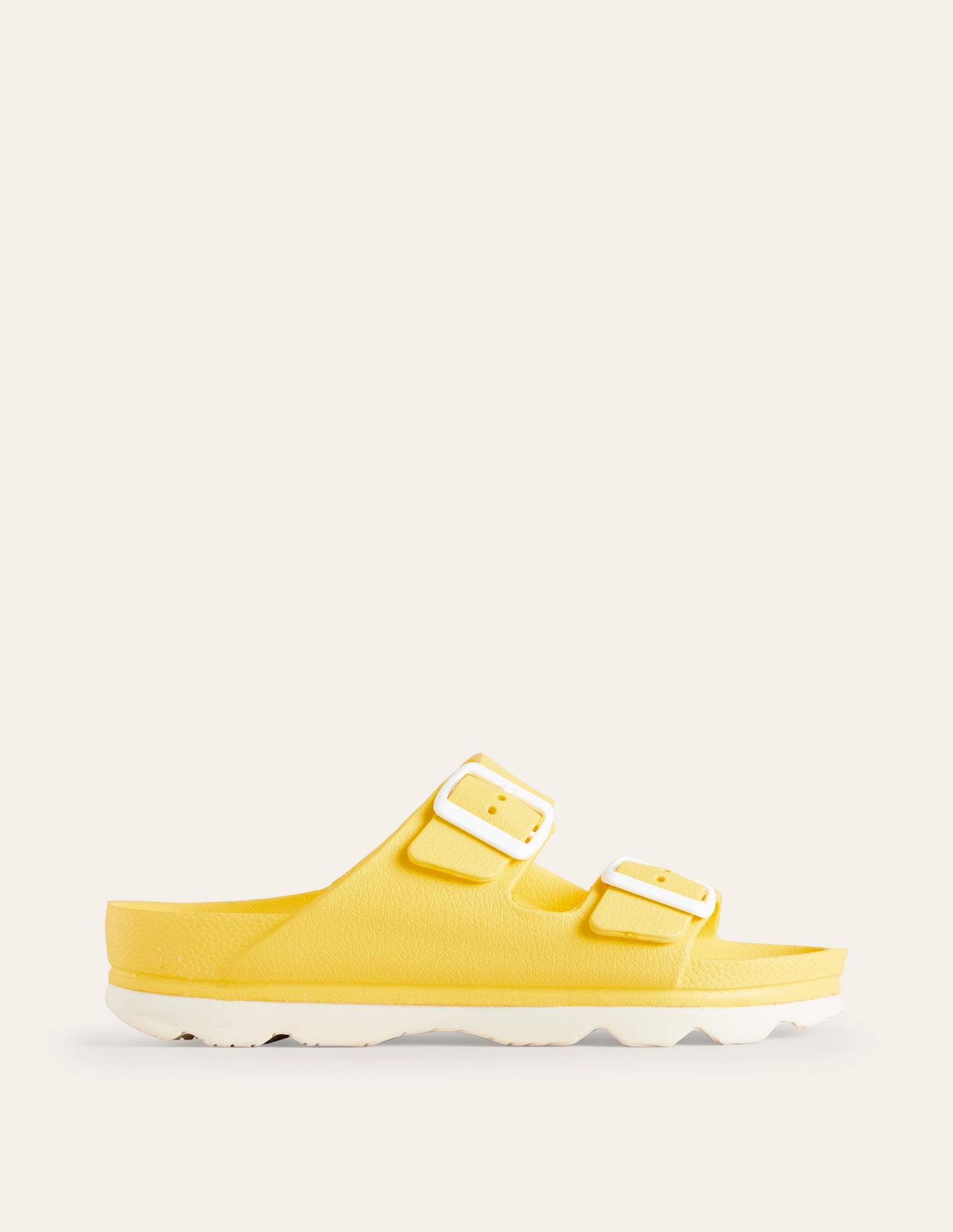 Lyla Double Buckle Slide-Yellow