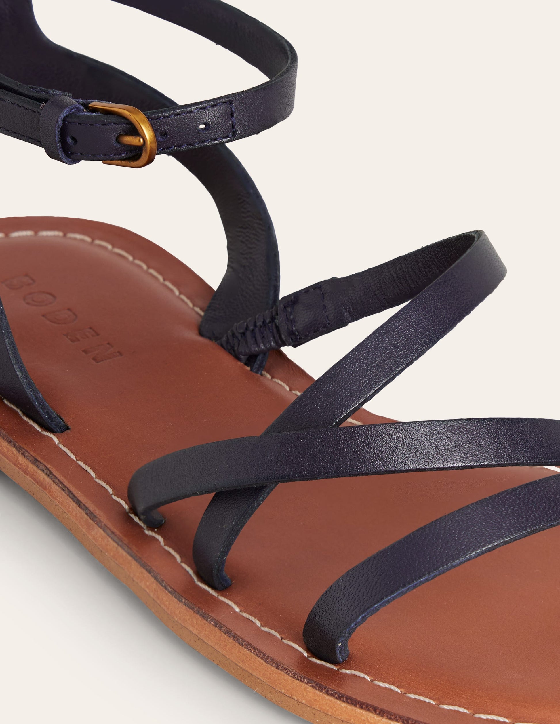 Everyday Flat Sandals-Navy-4