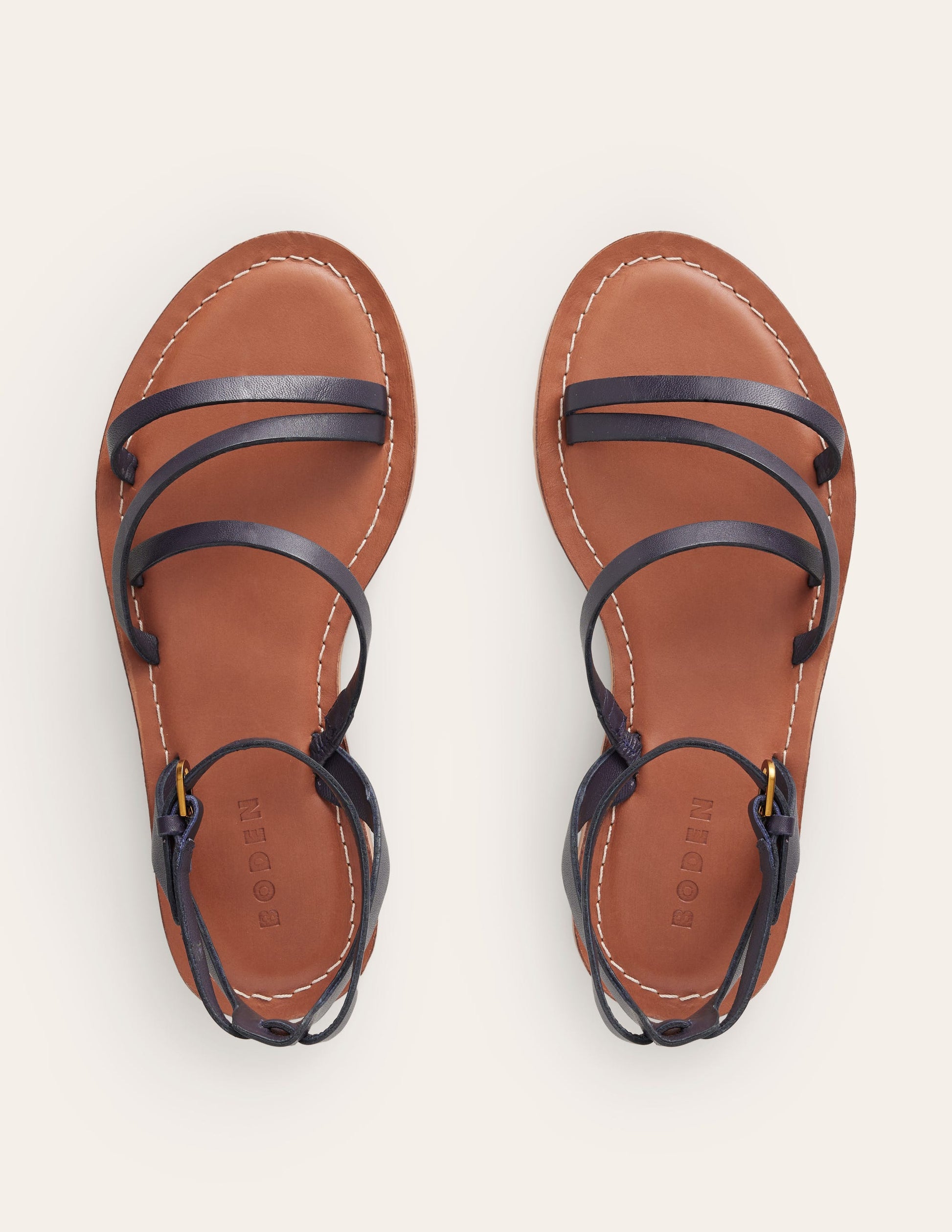 Everyday Flat Sandals-Navy-5