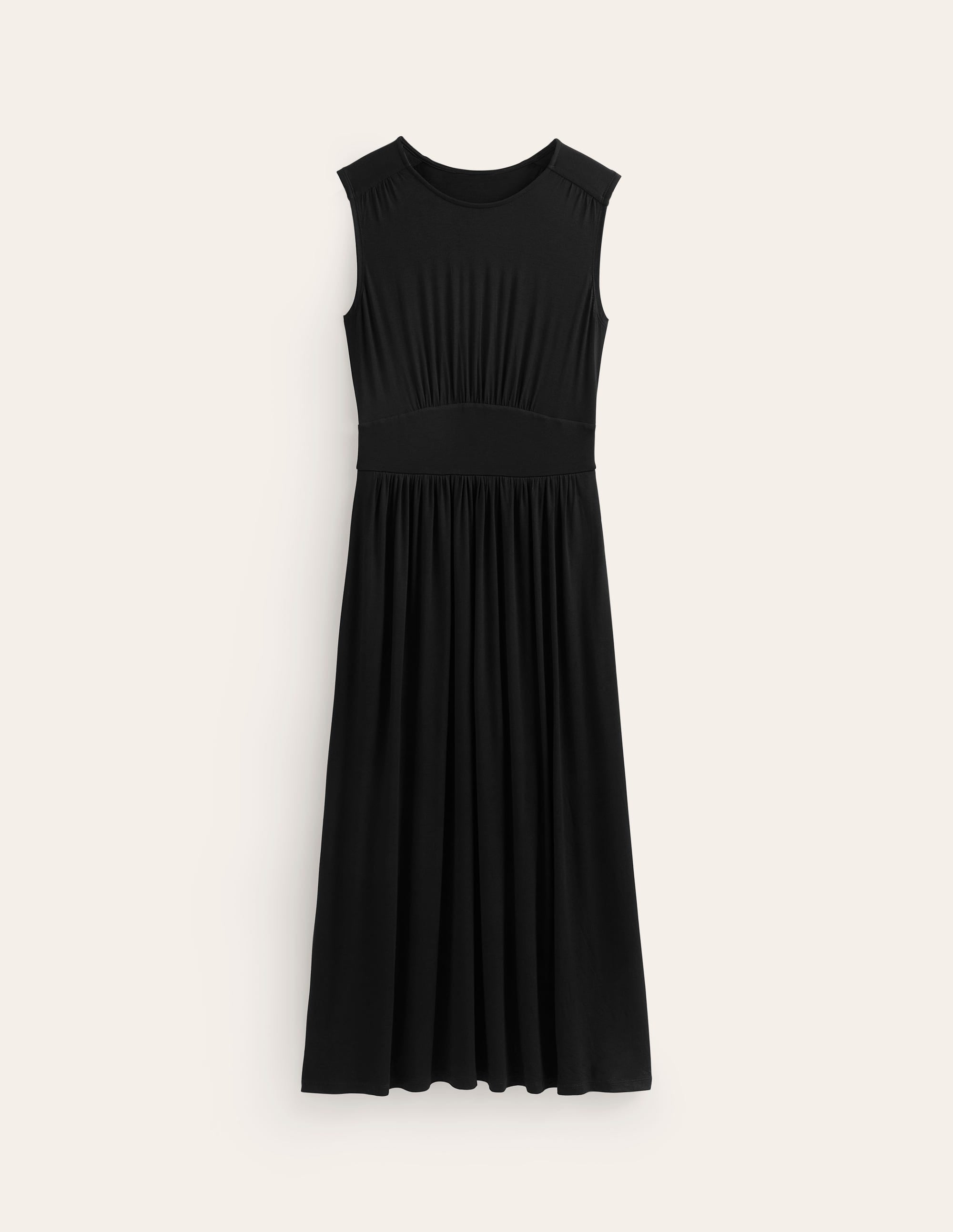 Thea Sleeveless Midi Dress-Black - Image 5