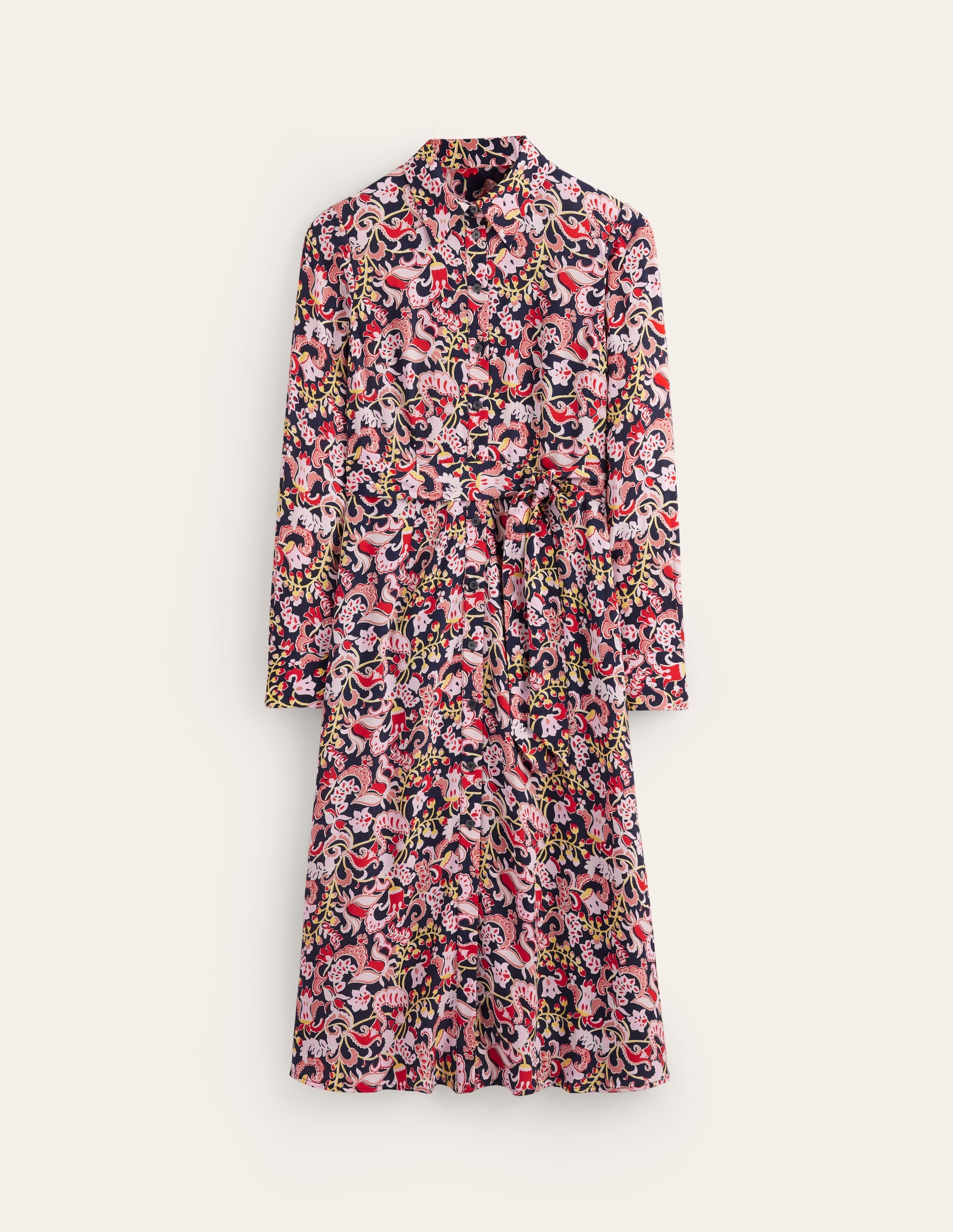 Kate Midi Shirt Dress-Soft Peony, Sweet Pea - Image 5