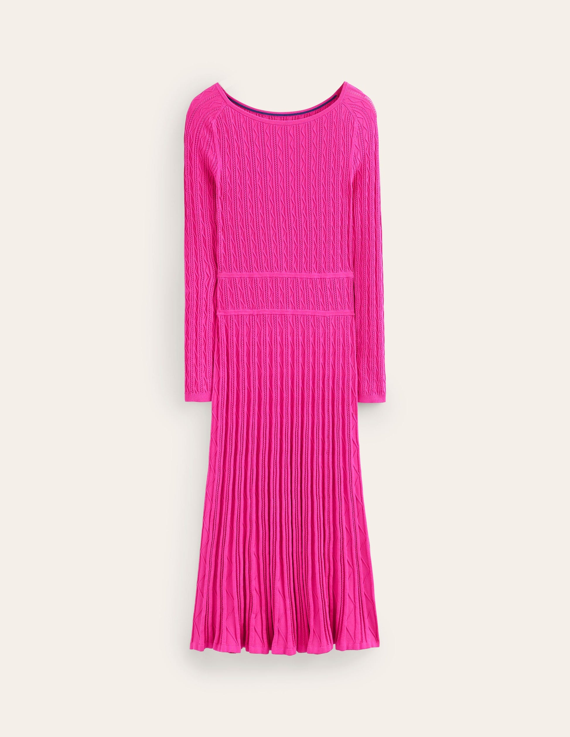 Imogen Empire Knitted Dress-Rose Violet-5