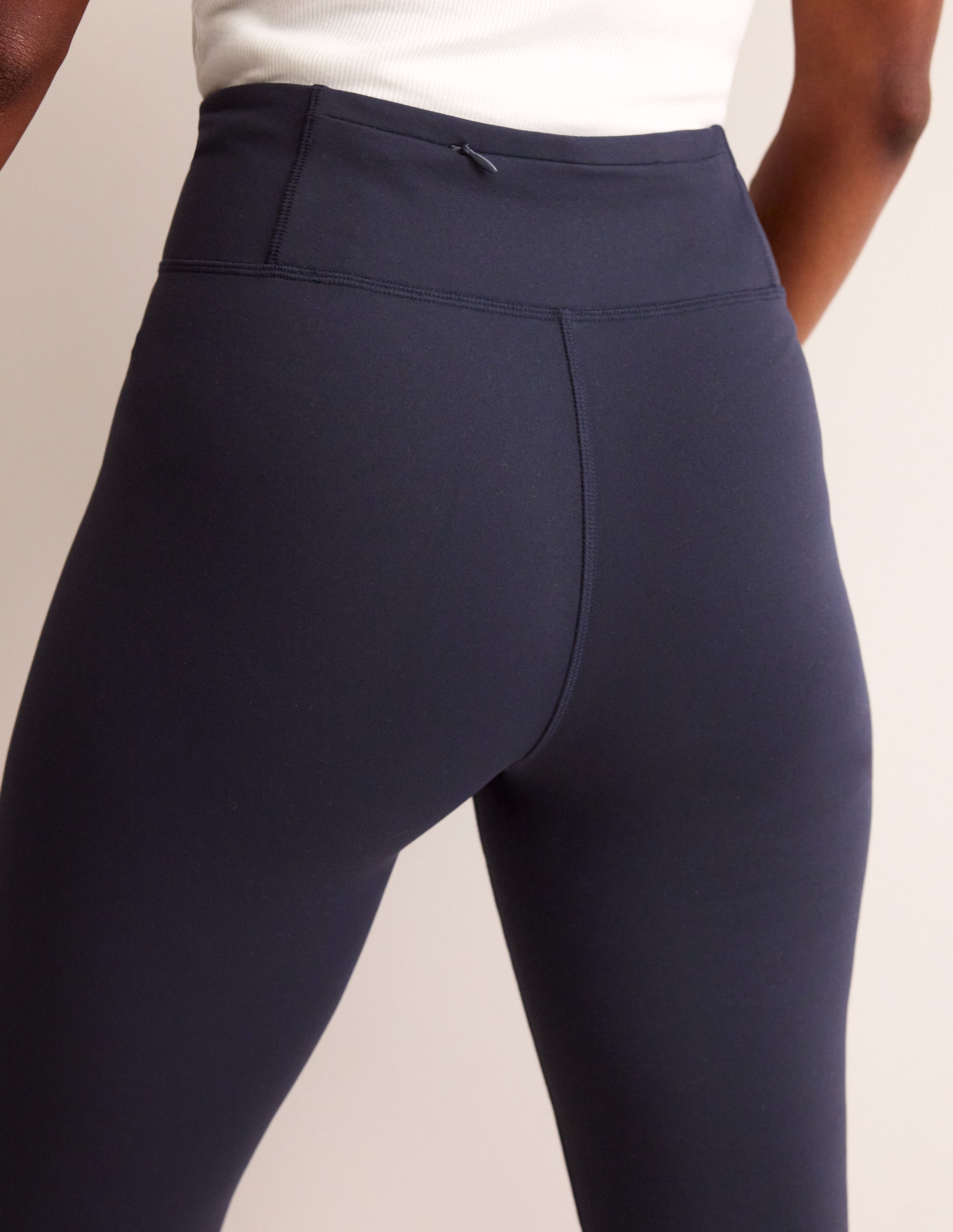 High Waisted Leggings-Navy - Image 2