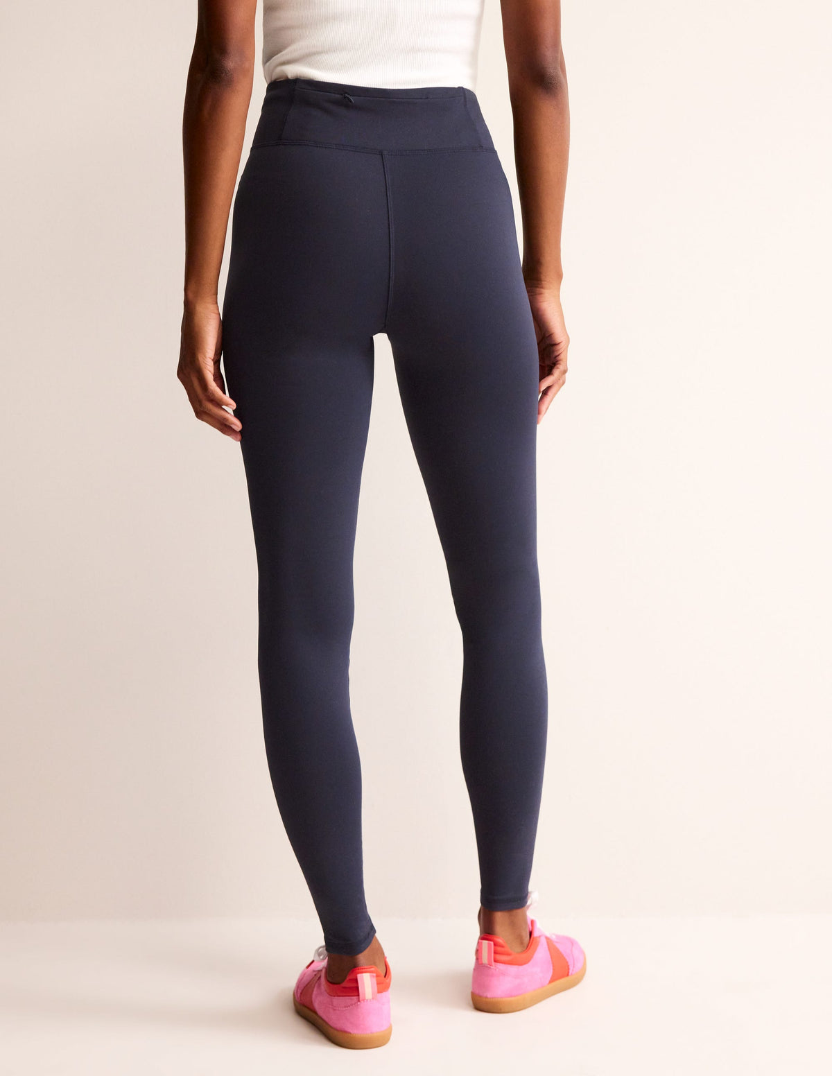 High Waisted Leggings-Navy - Image 3
