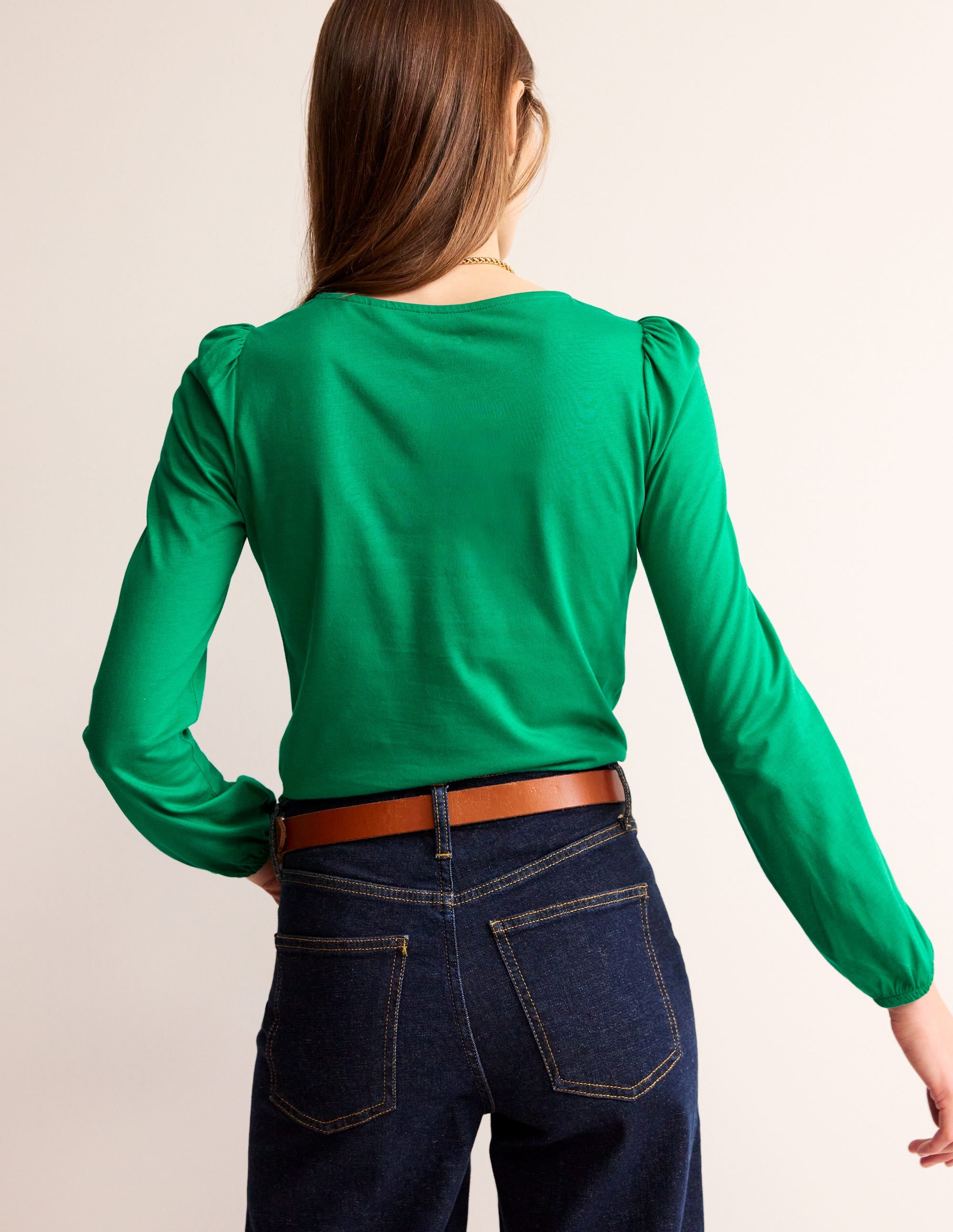 Supersoft Long Sleeve Top-Pepper Green - Image 3