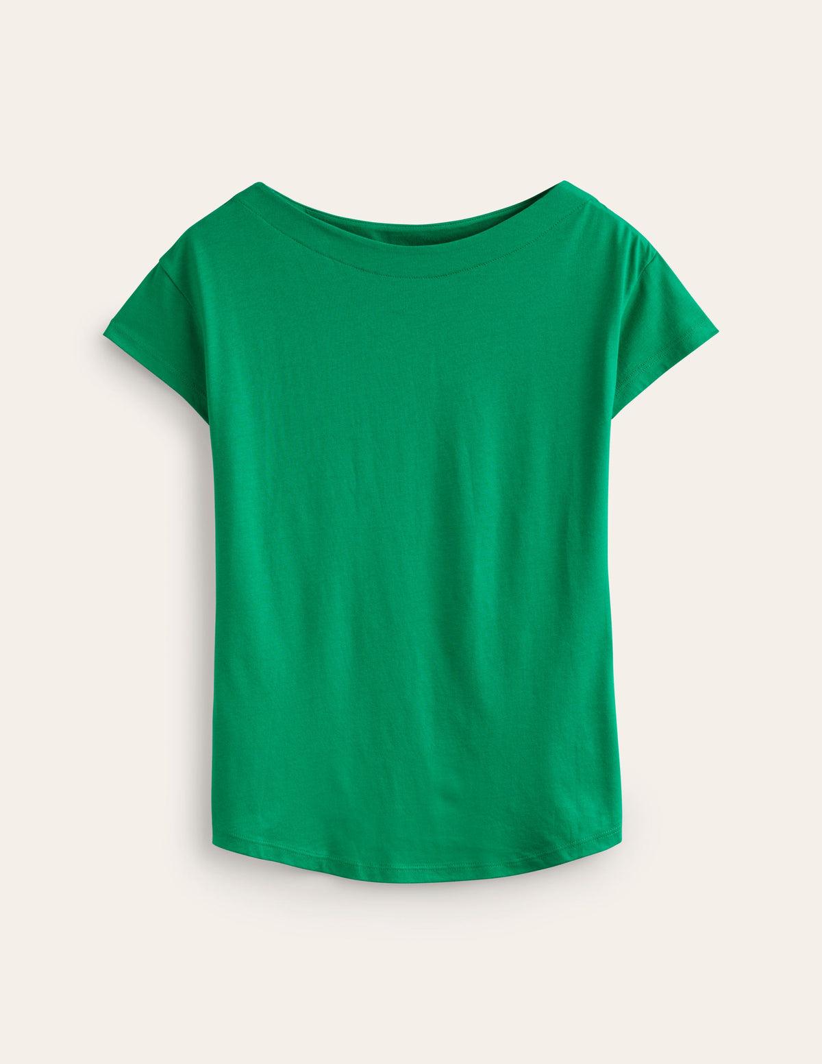 Supersoft Boat Neck T-Shirt-Pepper Green - Image 5