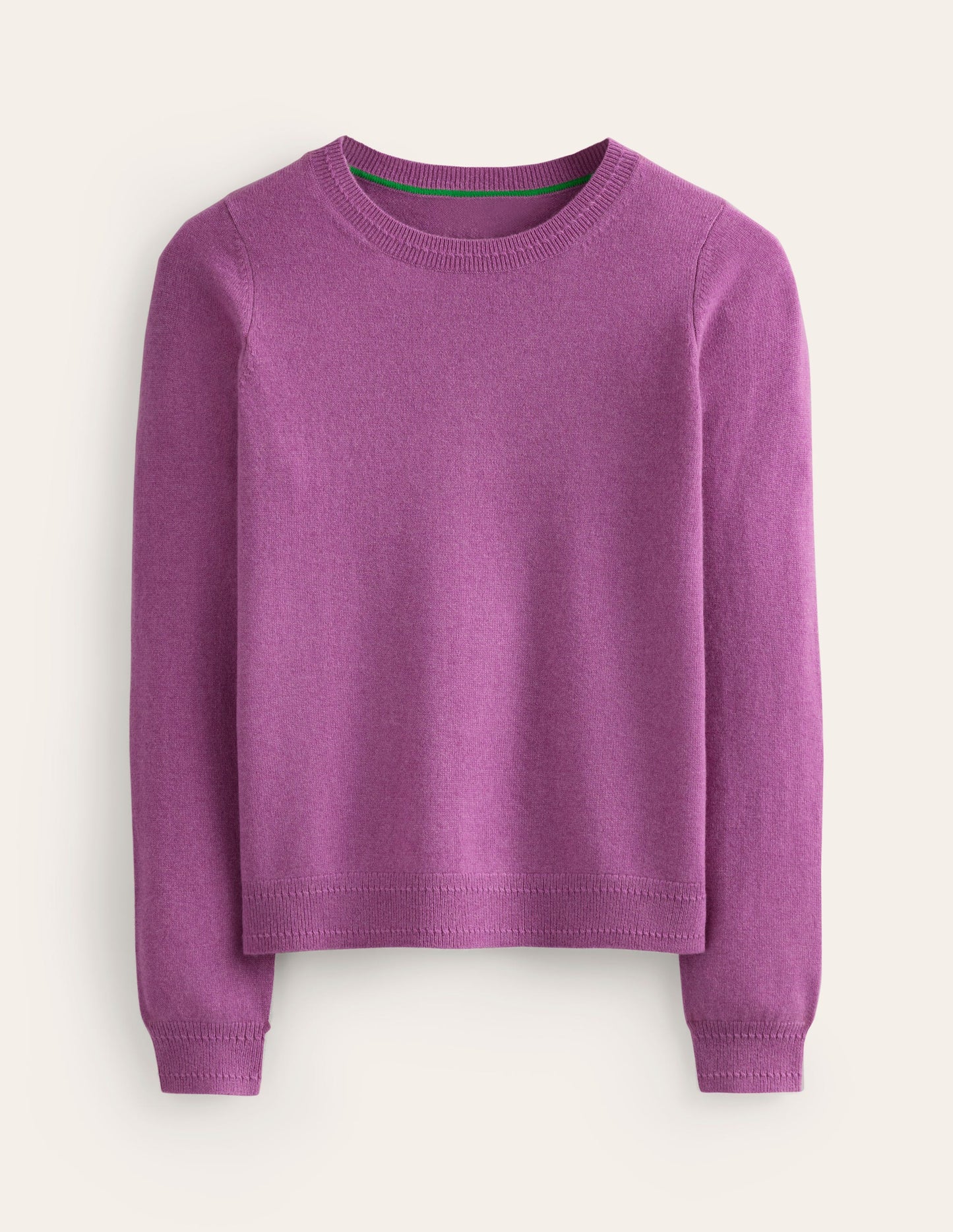 Eva Cashmere Crew Neck Sweater-Mulberry