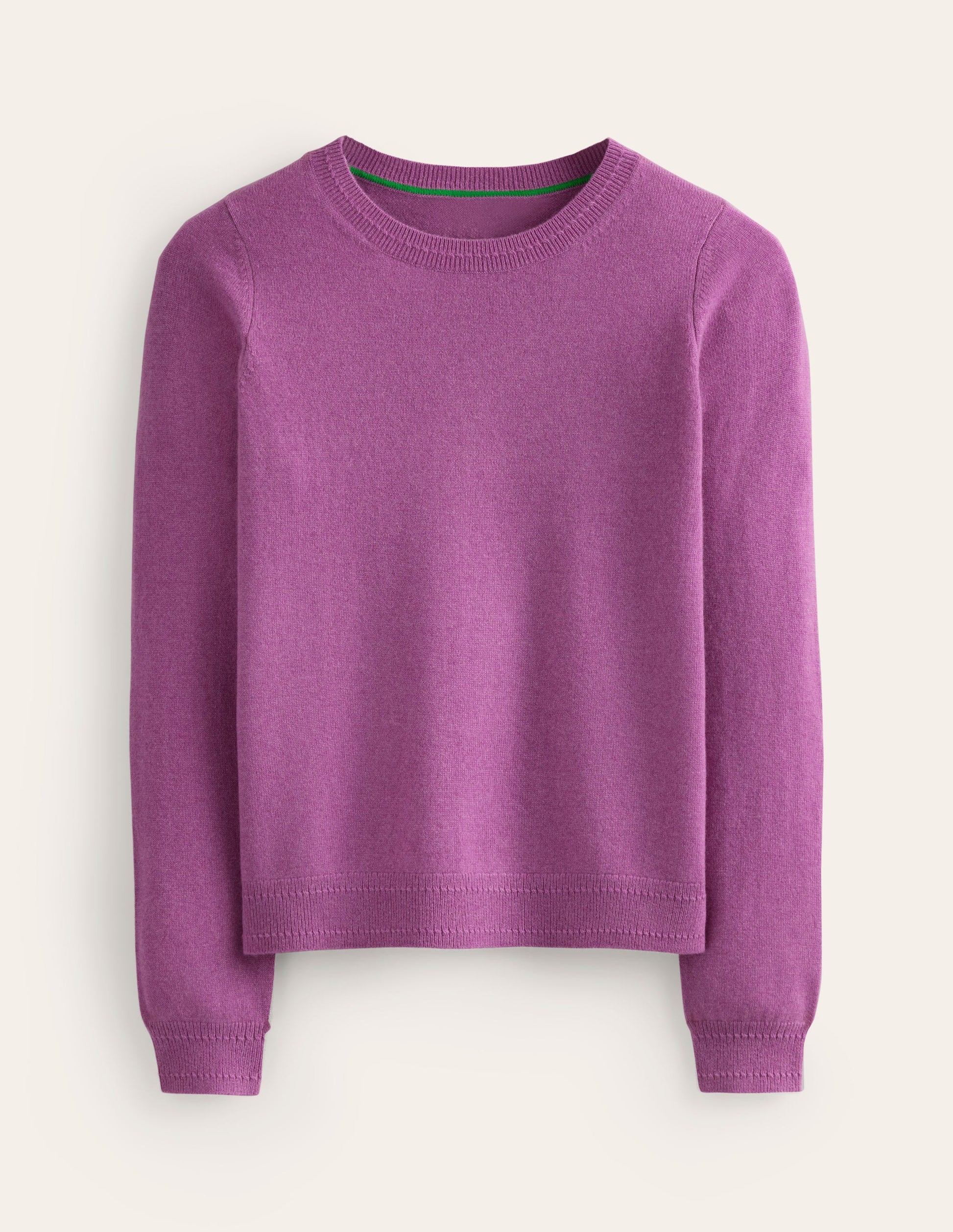 Eva Cashmere Crew Neck Sweater-Mulberry-5