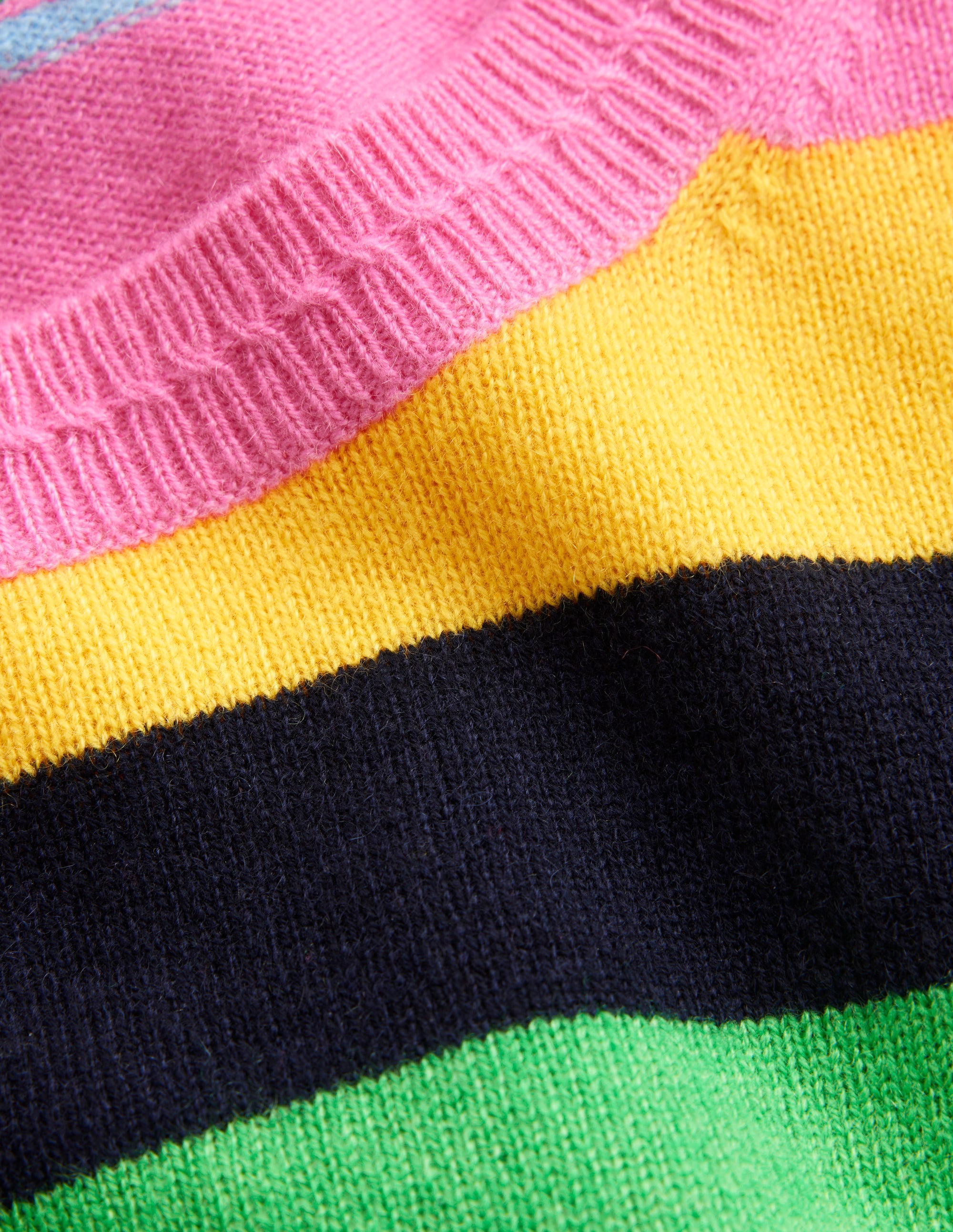 Eva Cashmere Crew Neck Sweater-Air Blue, Party Pink - Image 6