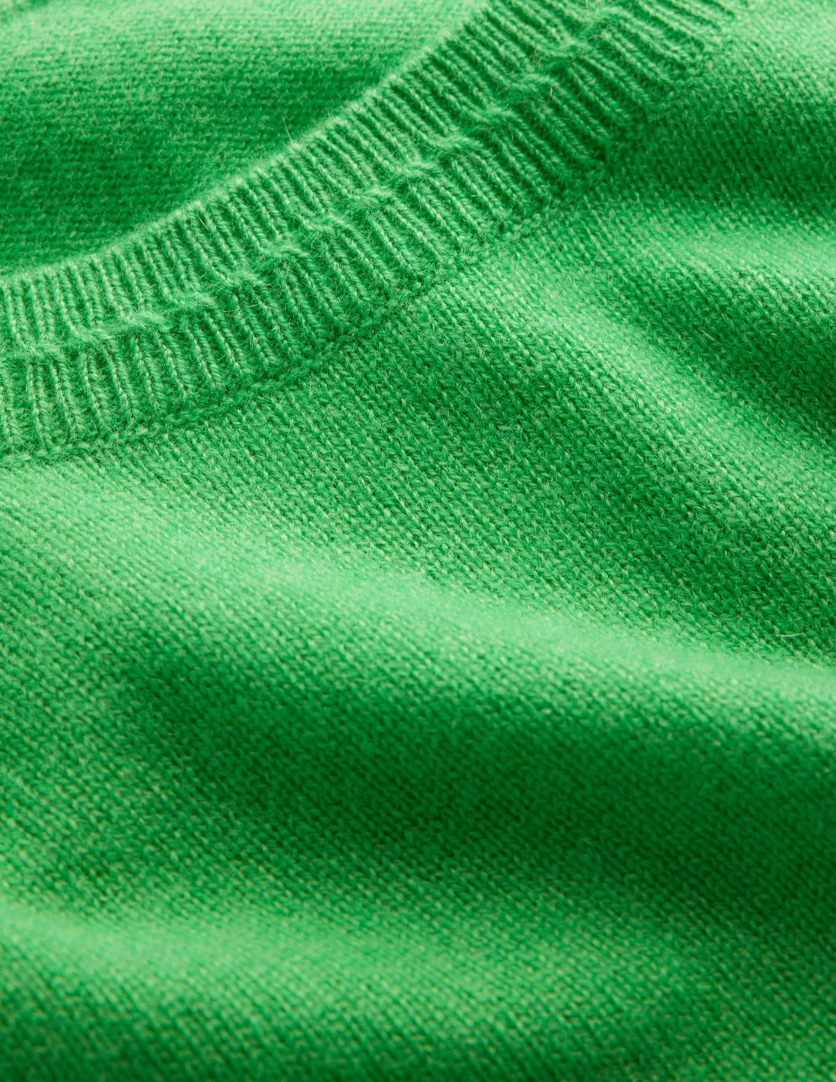 Eva Cashmere Crew Neck Sweater-Bright Green-6