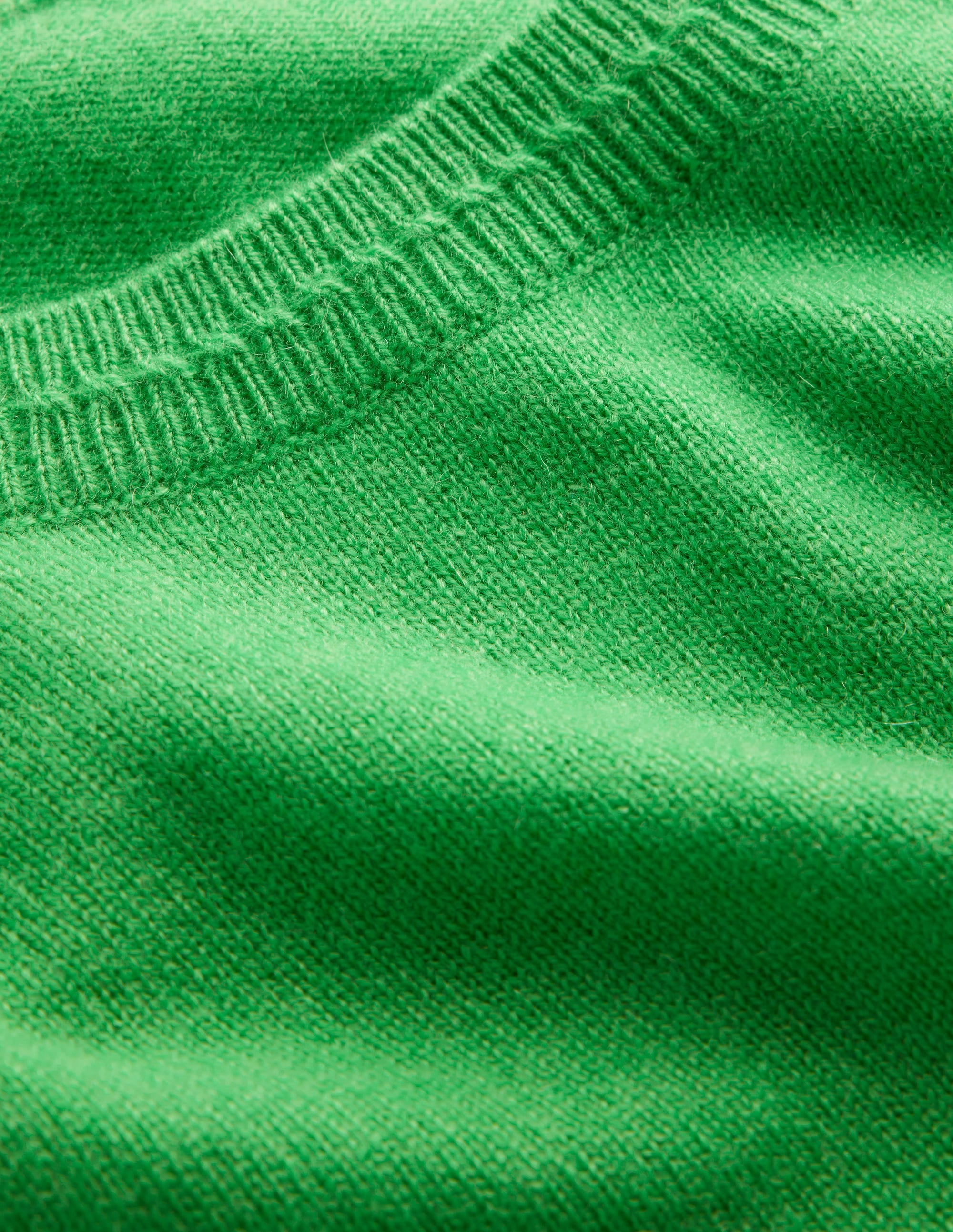 Eva Cashmere Crew Neck Sweater-Bright Green - Image 6