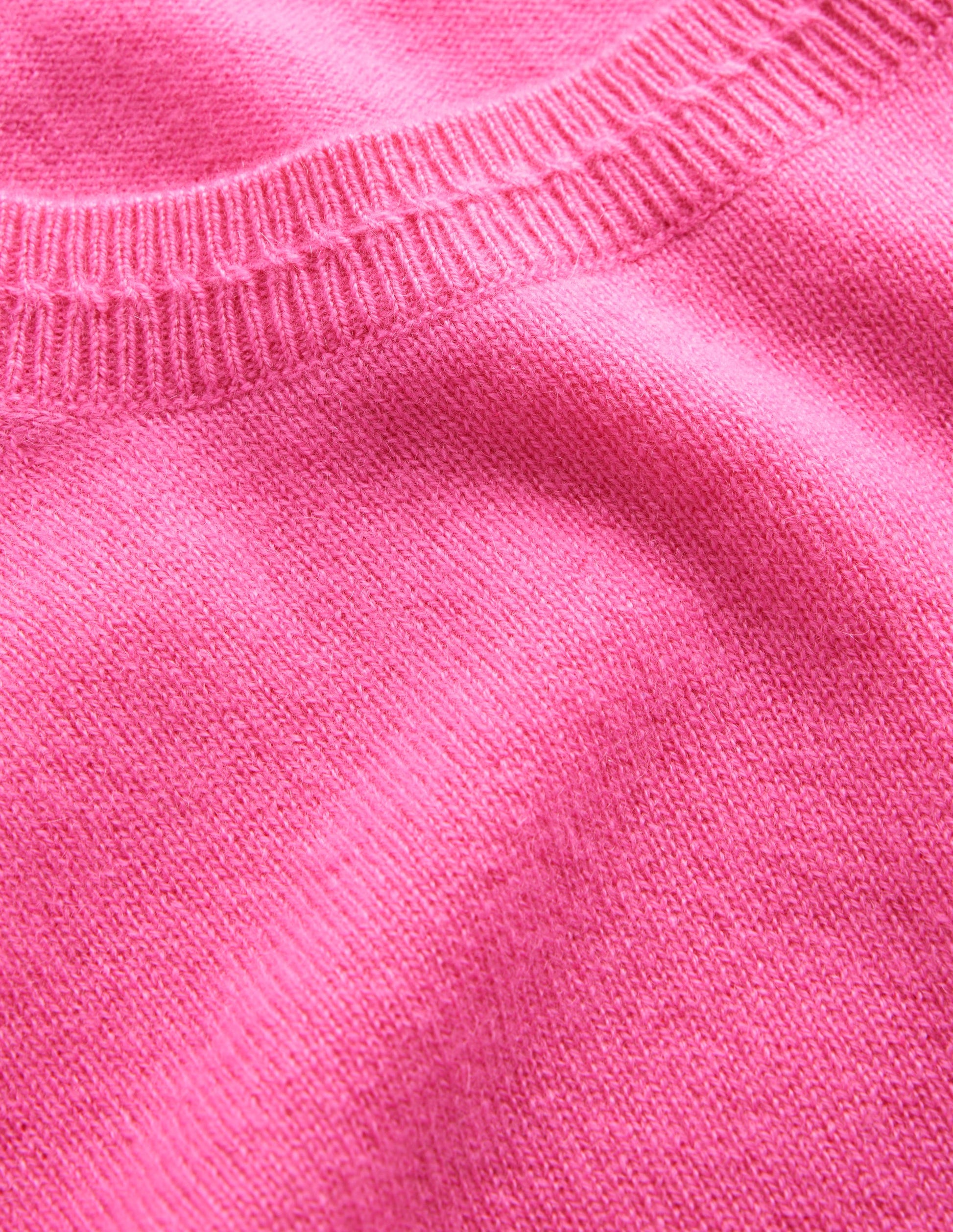 Eva Cashmere Crew Neck Sweater-Party Pink-7